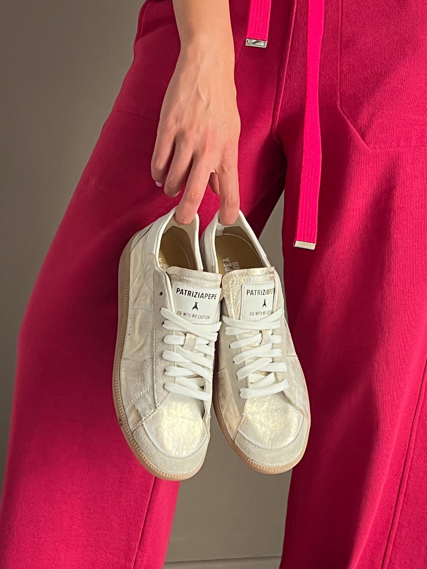 Sneakers in nappa sfumata Gold
