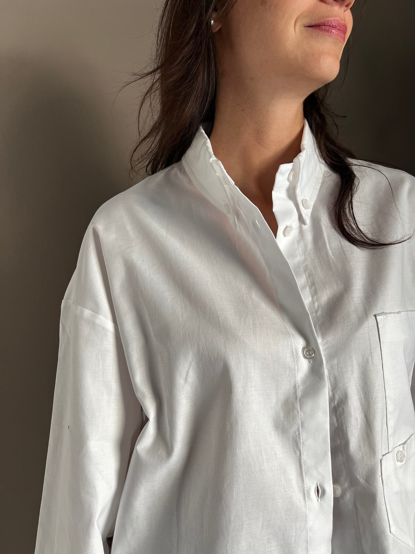 Camicia in cotone Noumeno Concept bianca