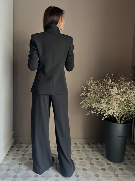 Giacca in crepe slim