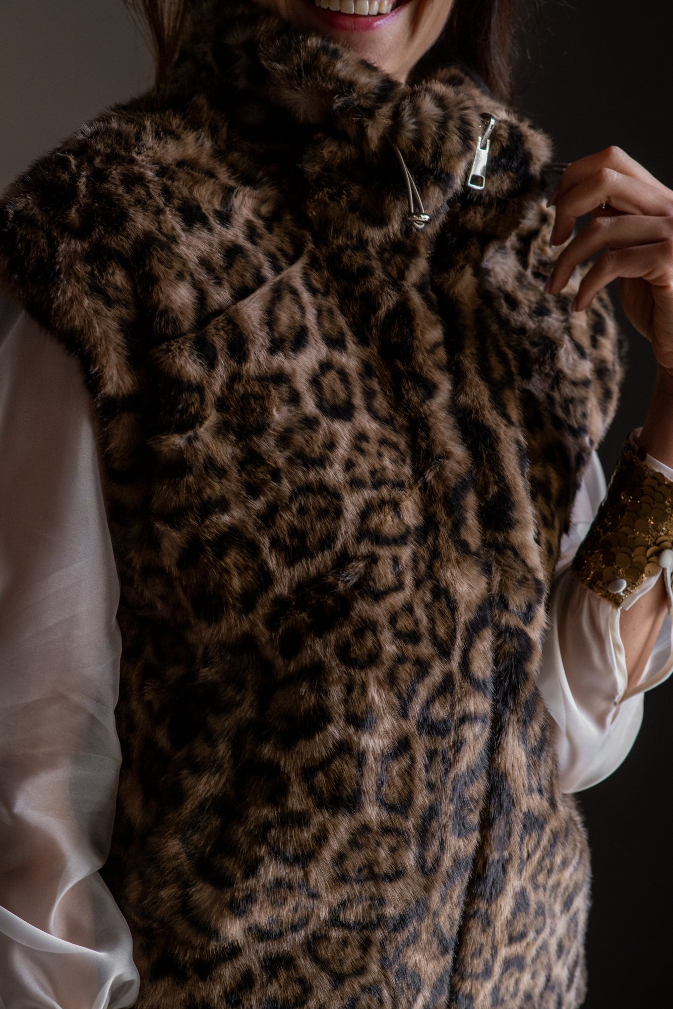 Gilet ecofur reversibile