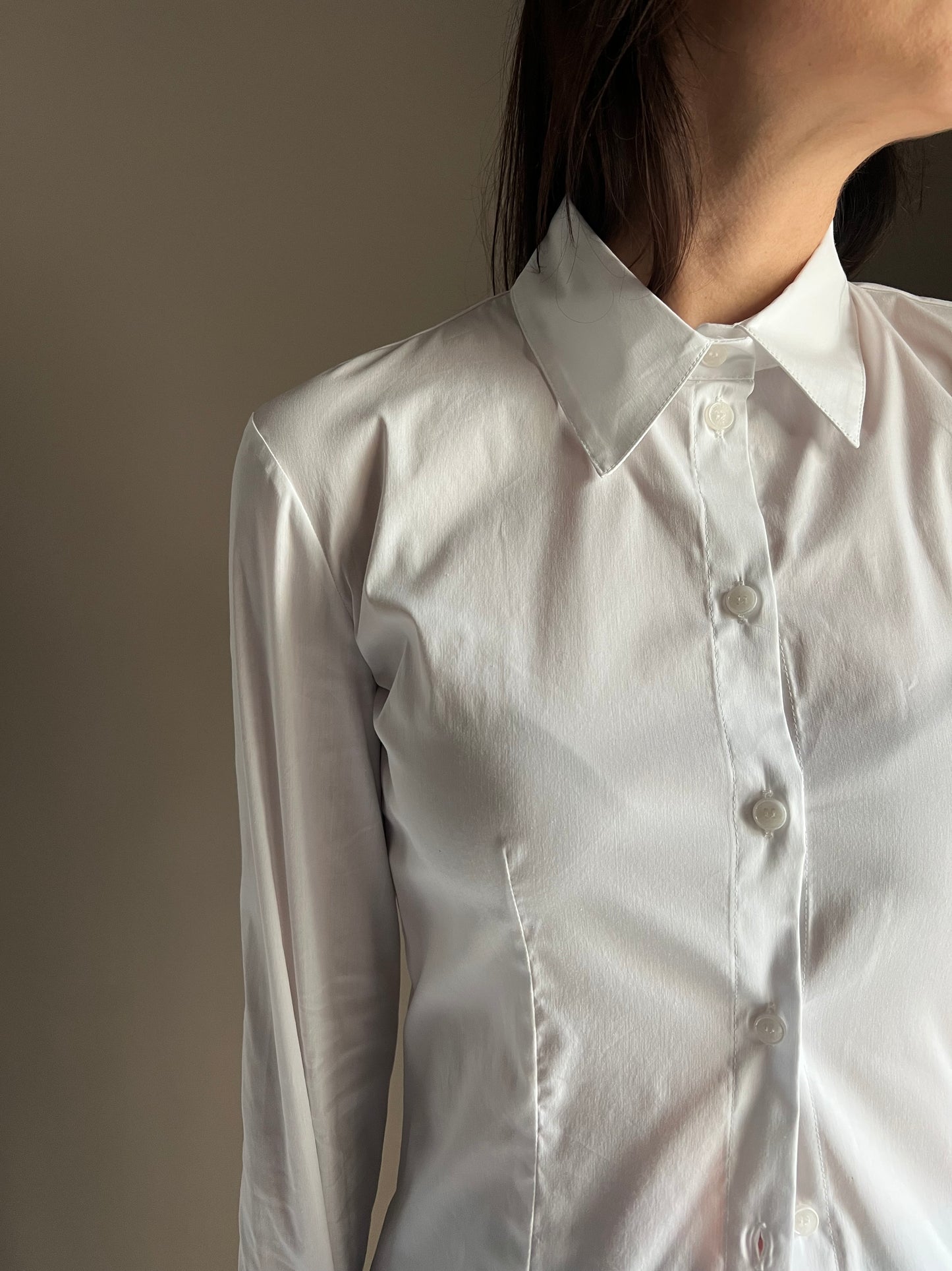 Camicia sagomata con dettaglio Fly