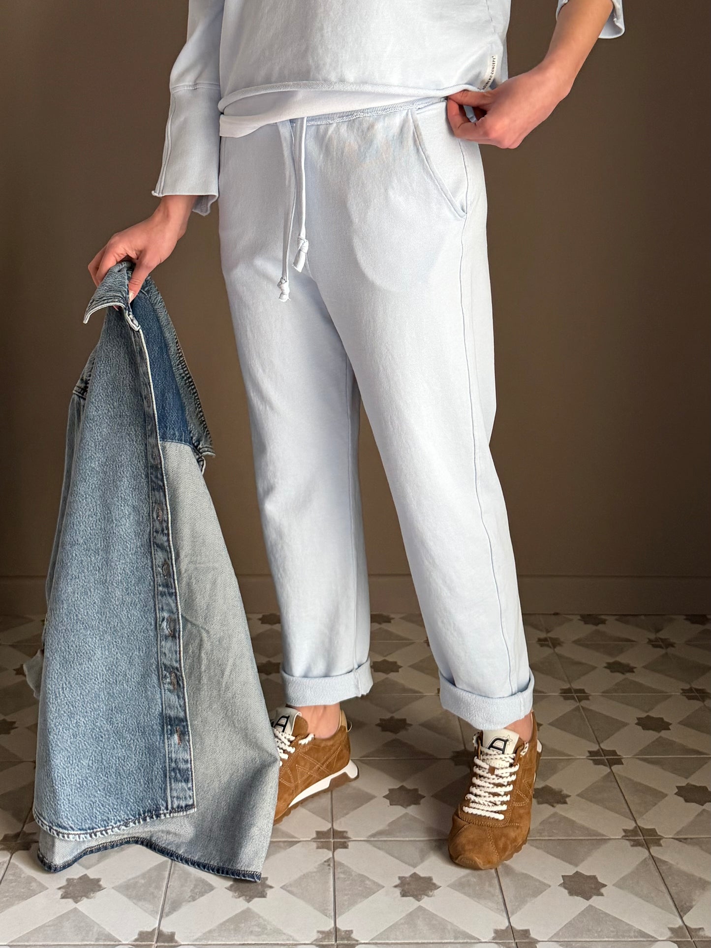 Pantalone in felpa con coulisse