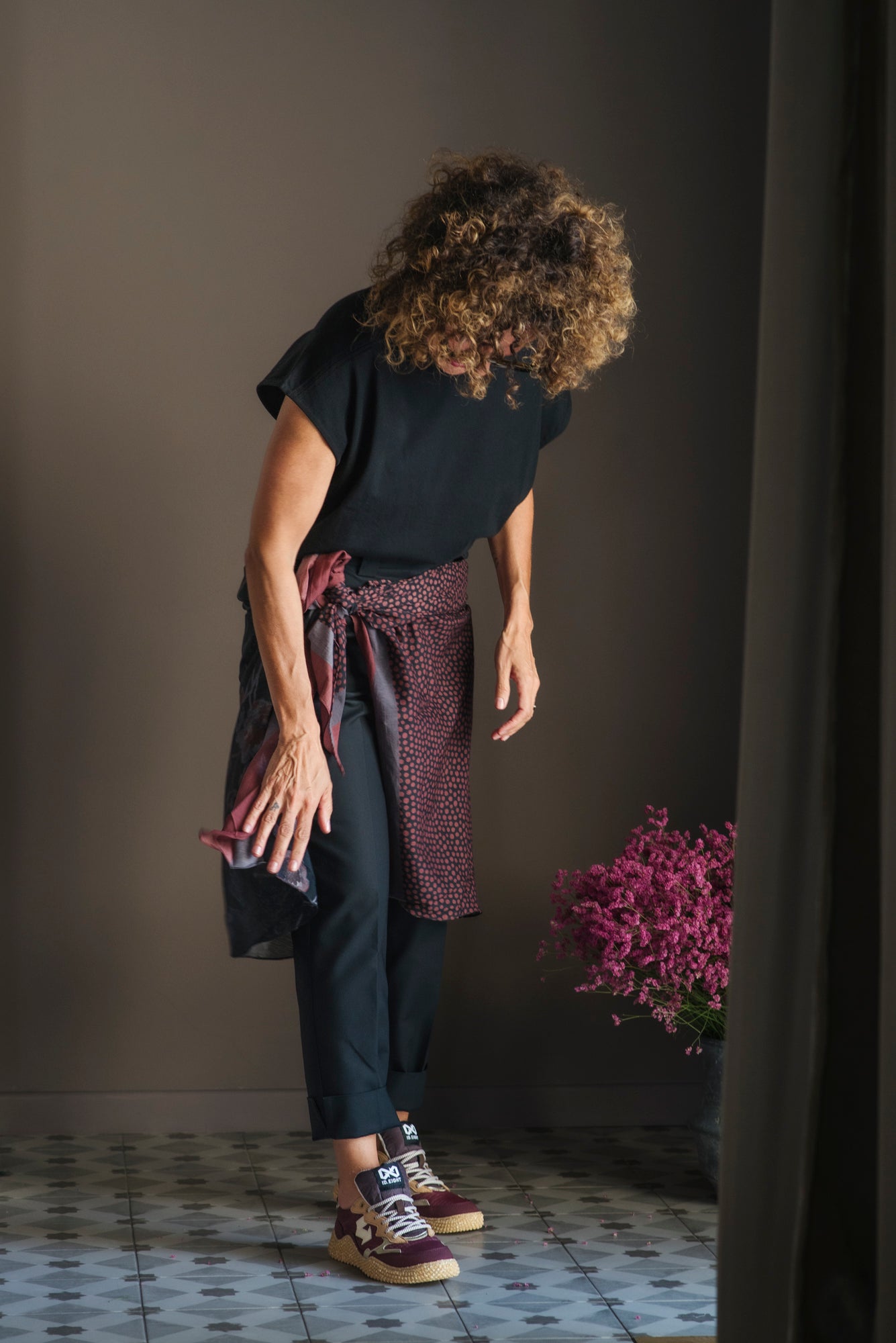 T-shirt in cotone oversize nera