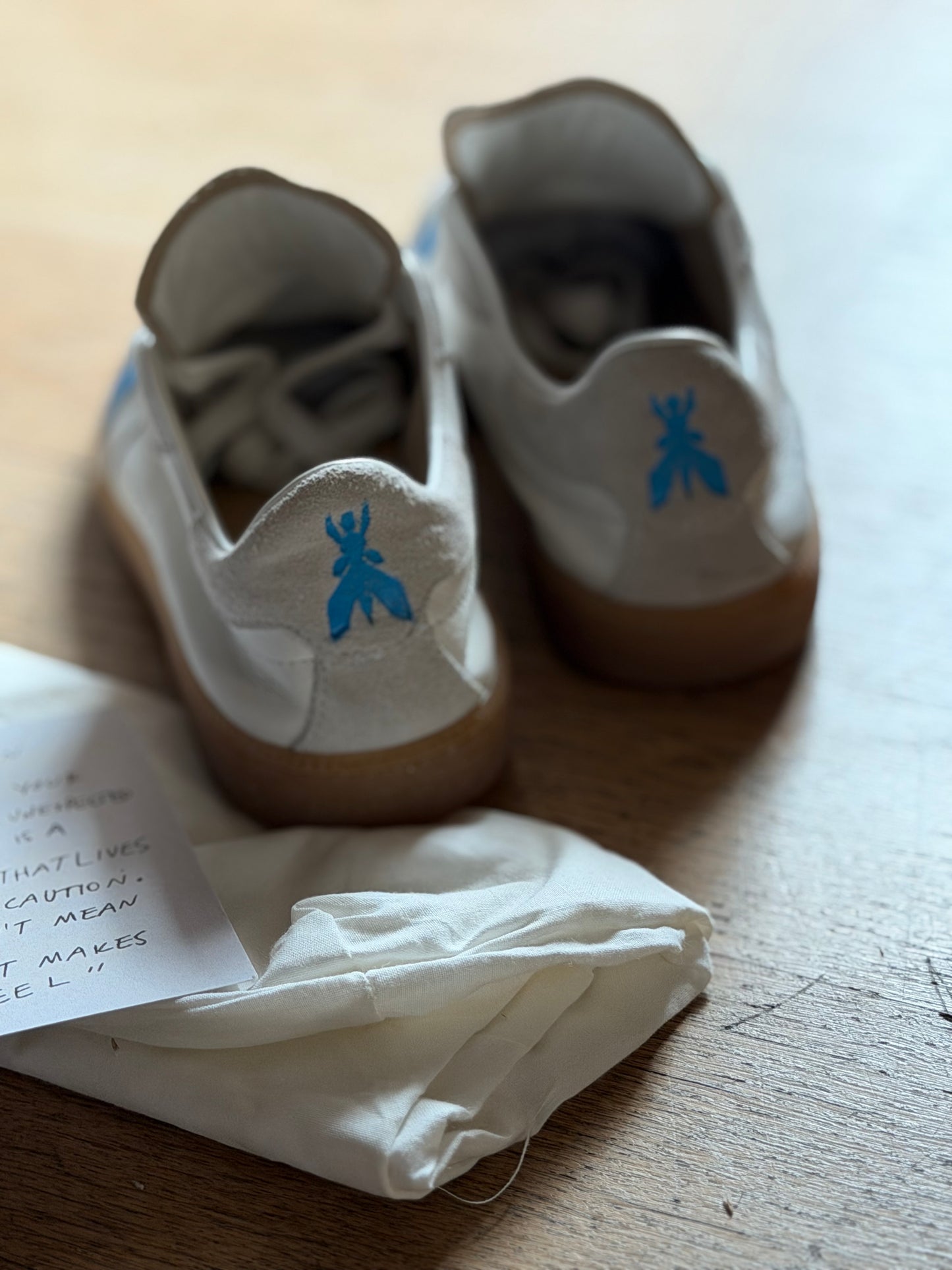 Skin sneakers White-blue