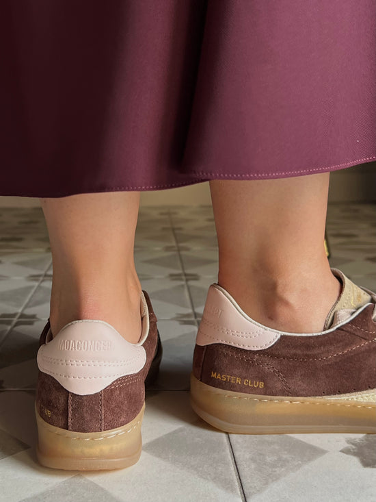 Sneakers In suede Bordeaux Moaconcept