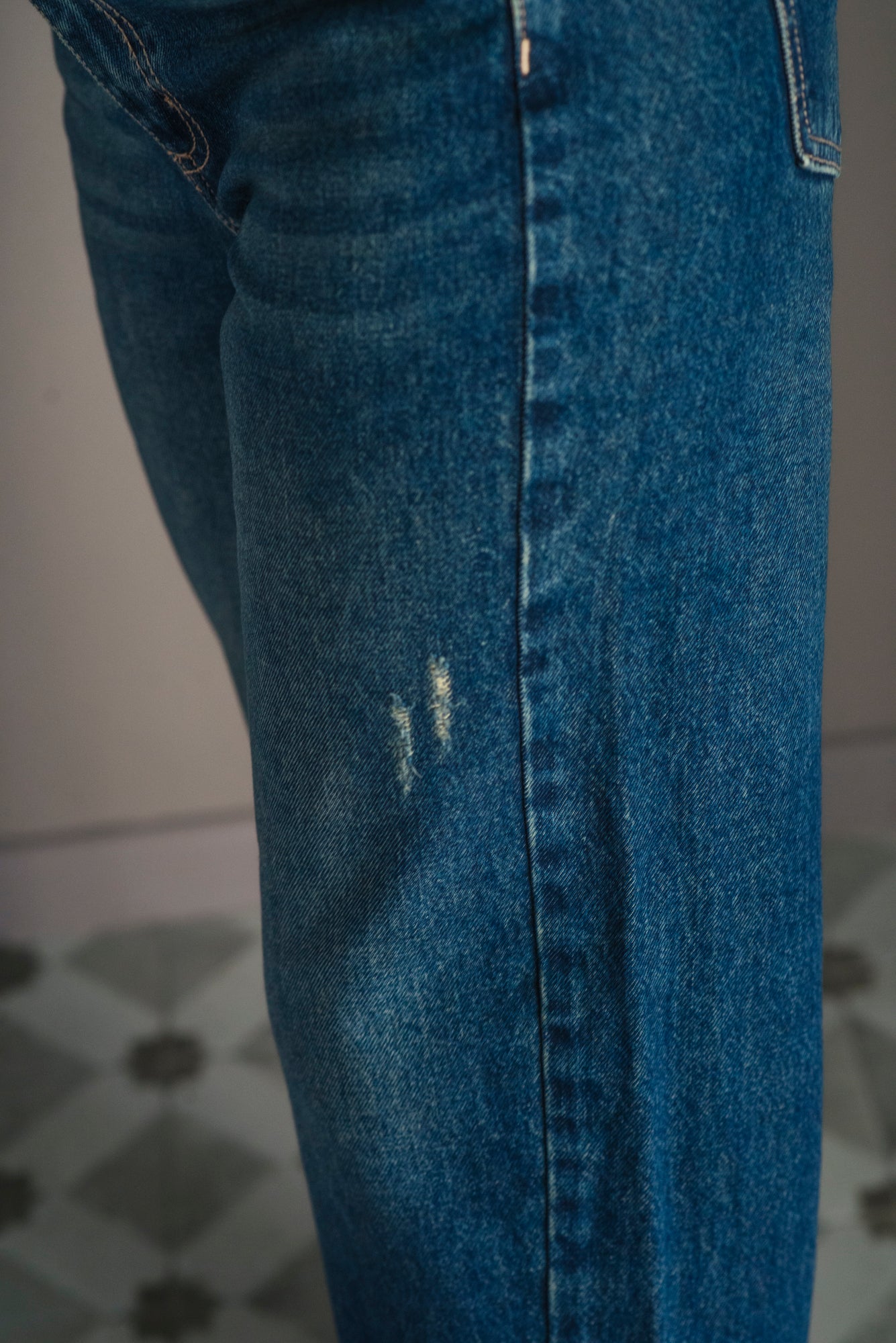 Pantalone denim Wide Leg -Noumeno Concept
