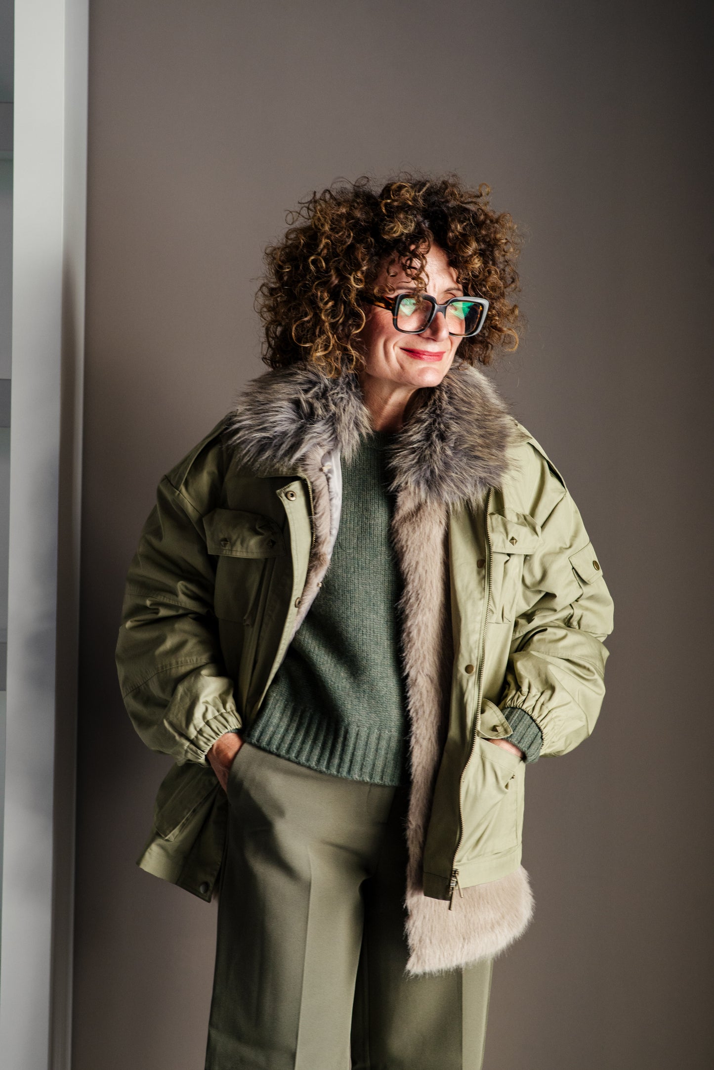 Parka 2 in 1 modulare con gilet in ecofur A. Santi