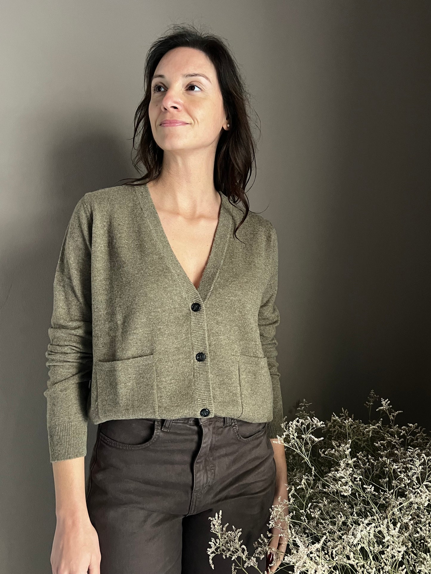 Cardigan in puro cashemire Notshy Salvia