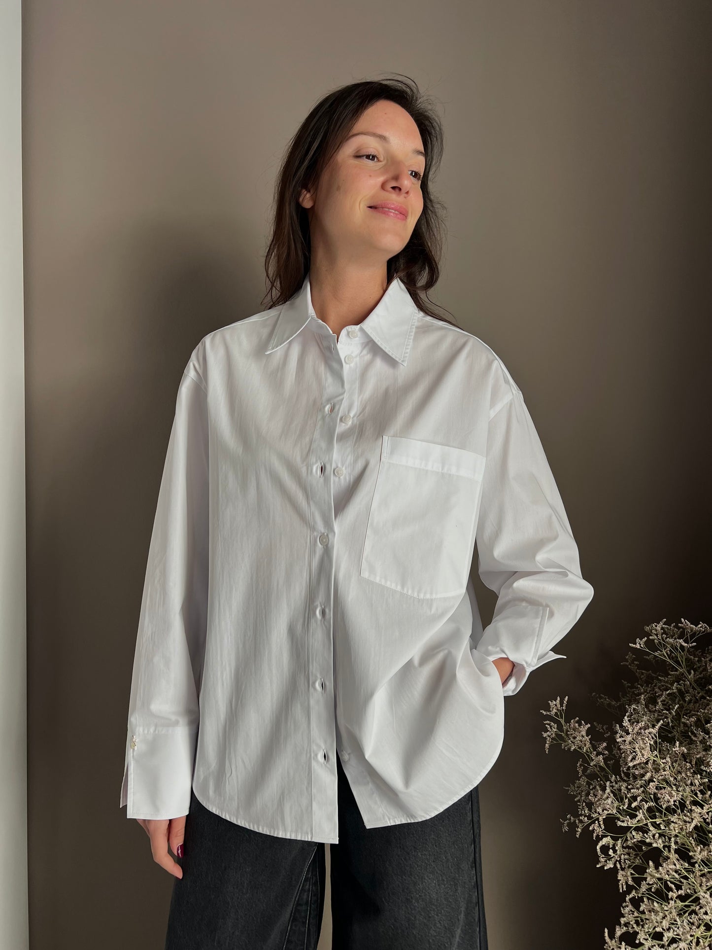 Camicia over in cotone