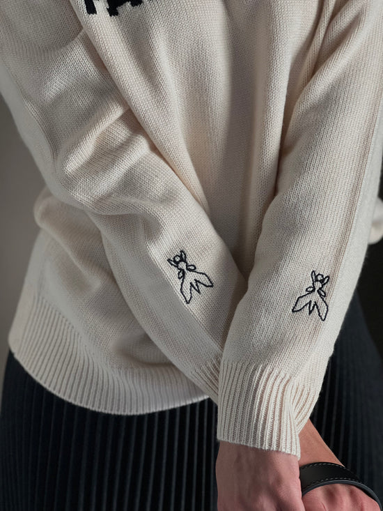 Maglia girocollo con logo