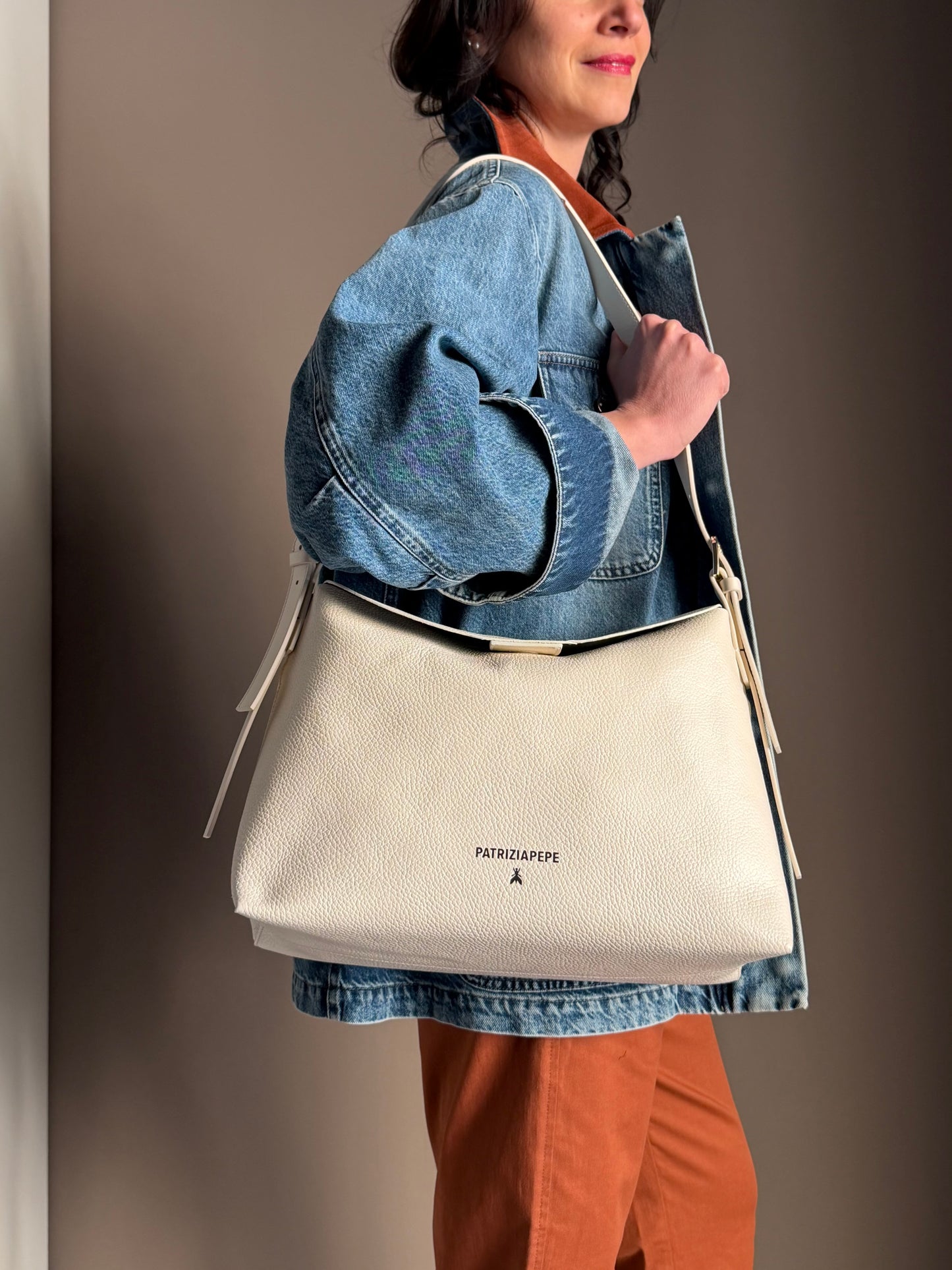 Borsa a tracolla Never White