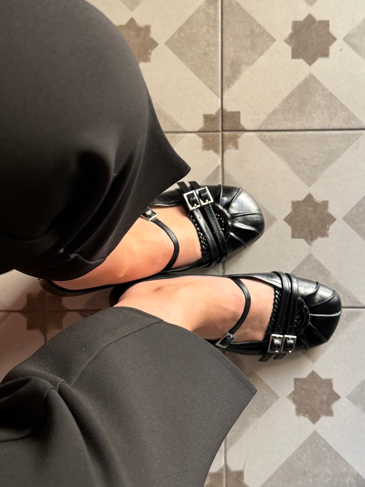 Mary Jane flat con doppio cinturino