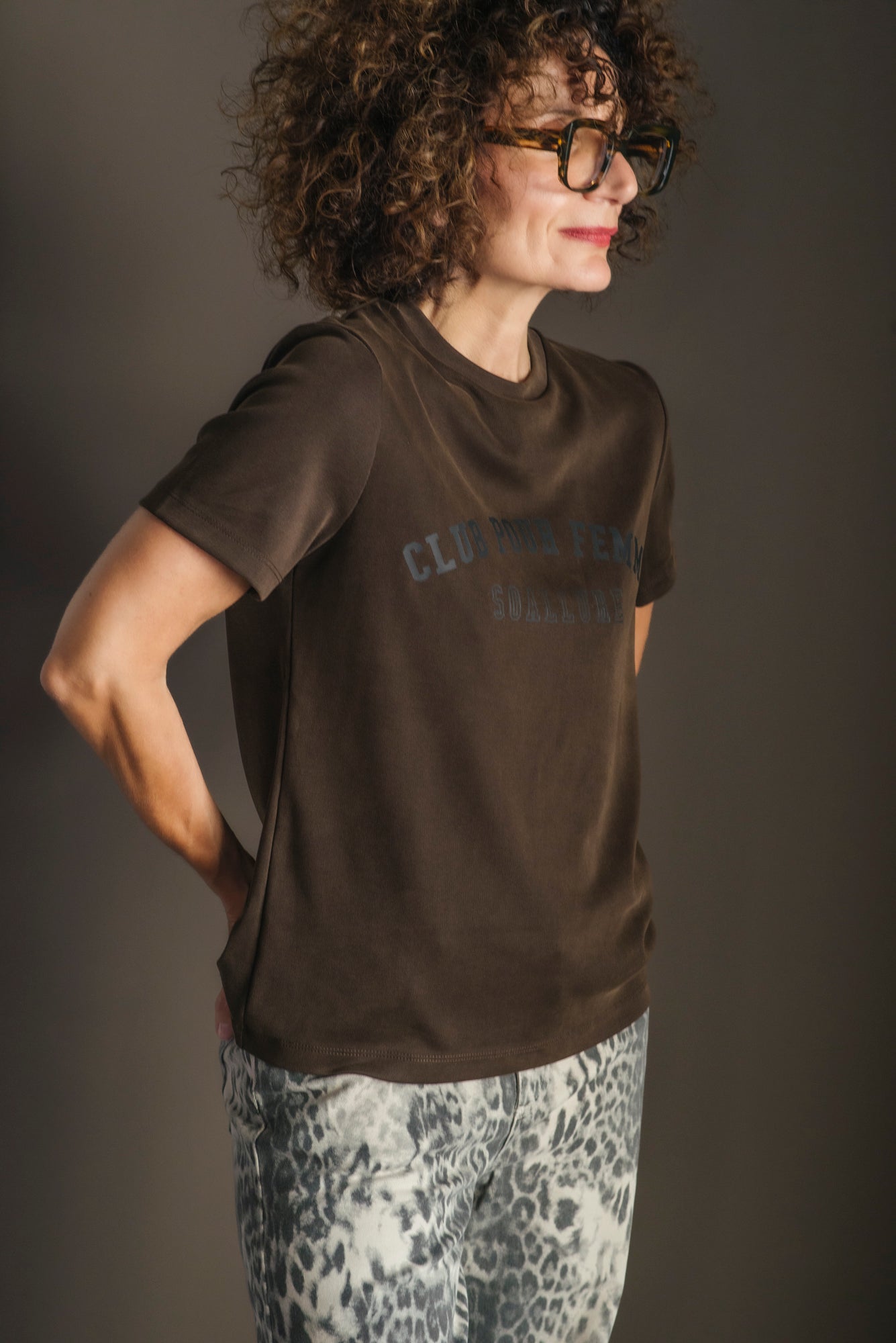 T-shirt Club Pour Femme cioccolato