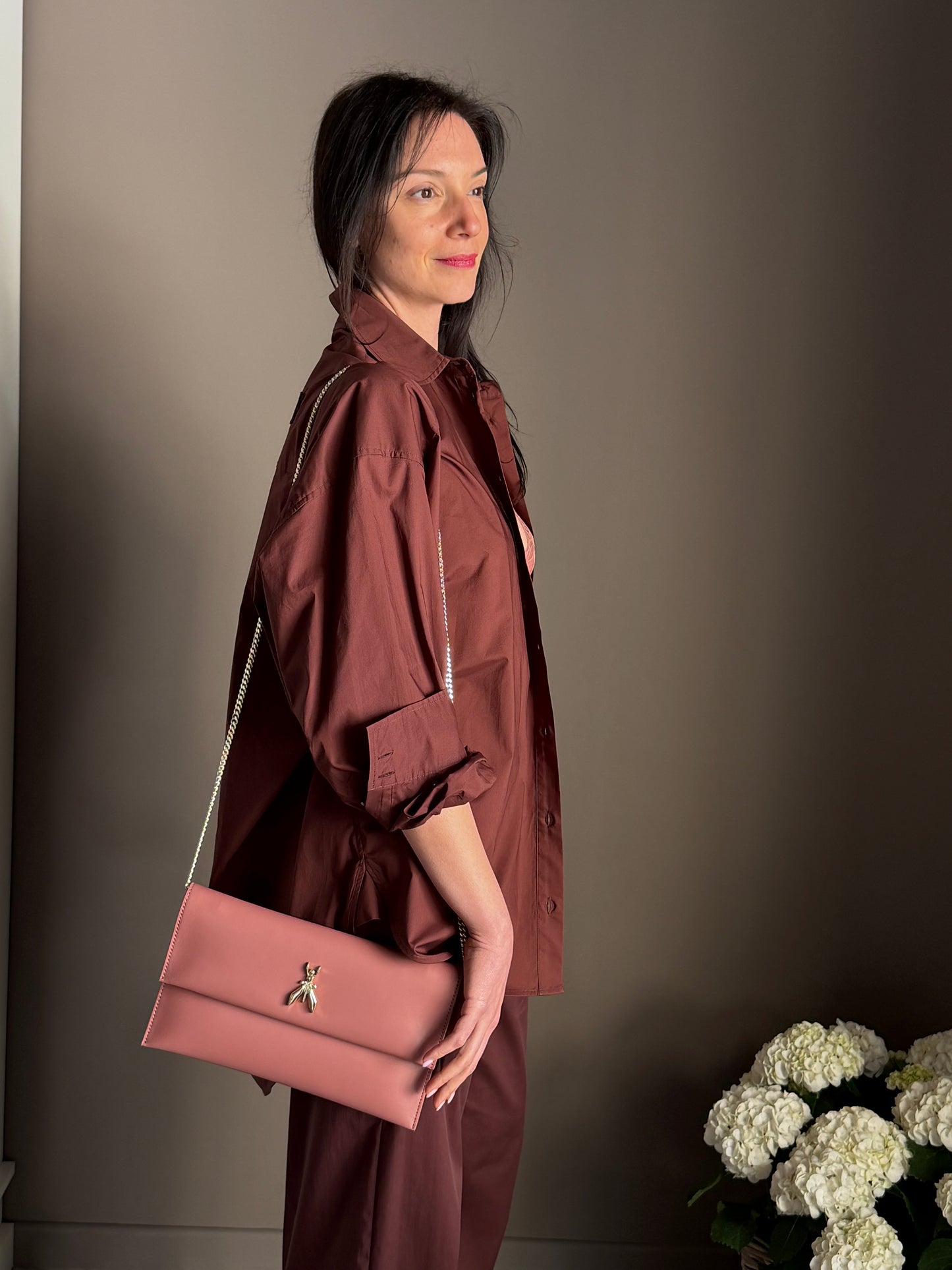 Patrizia Pepe - Pochette in Pelle Terracotta