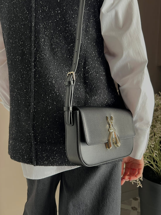 Borsa a spalla in pelle con tracolla