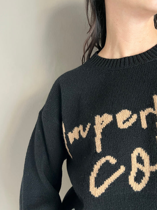 Maglia girocollo in lana Alessia Santi con scritta