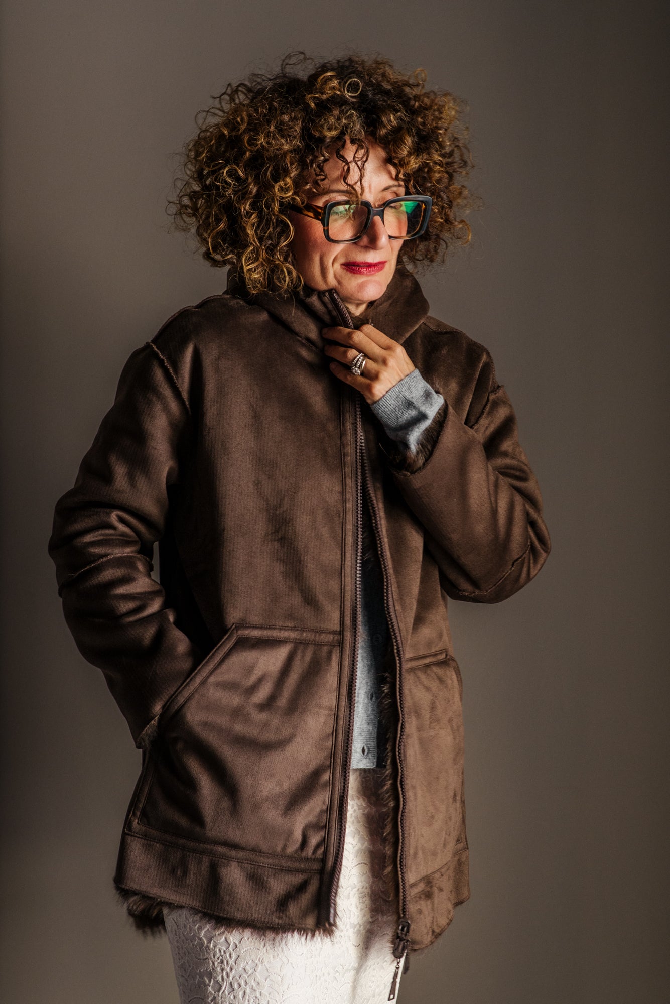 Ecofur con cappuccio reversibile