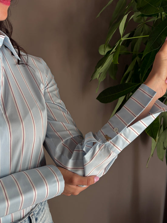 Camicia a body Water Stripes