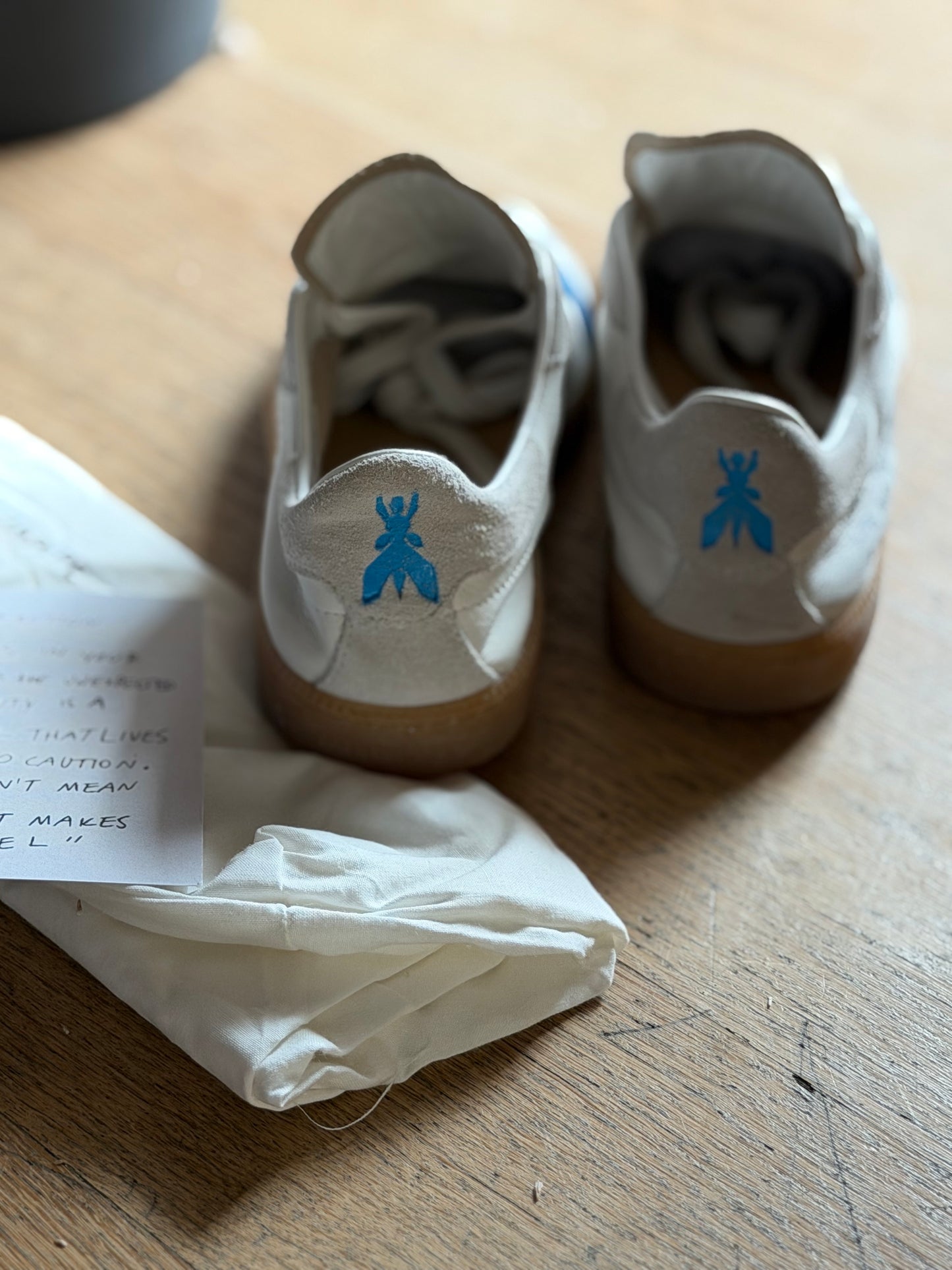Skin sneakers White-blue