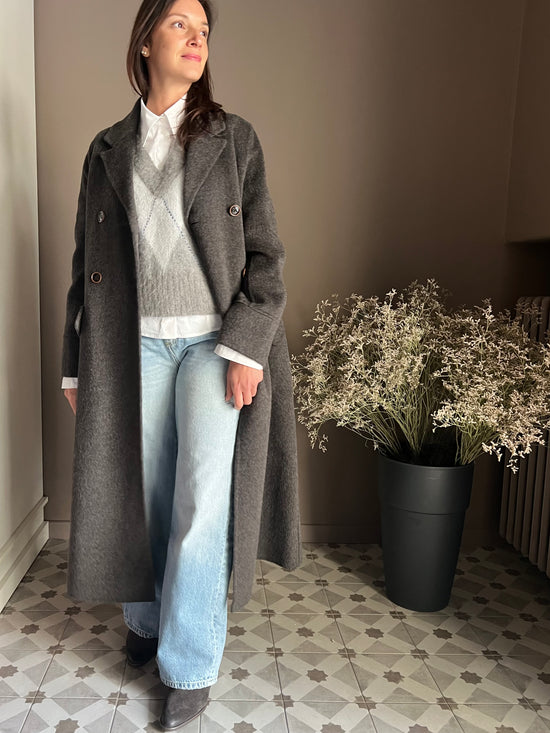 Cappotto Lungo Double-Breasted Alessia Santi