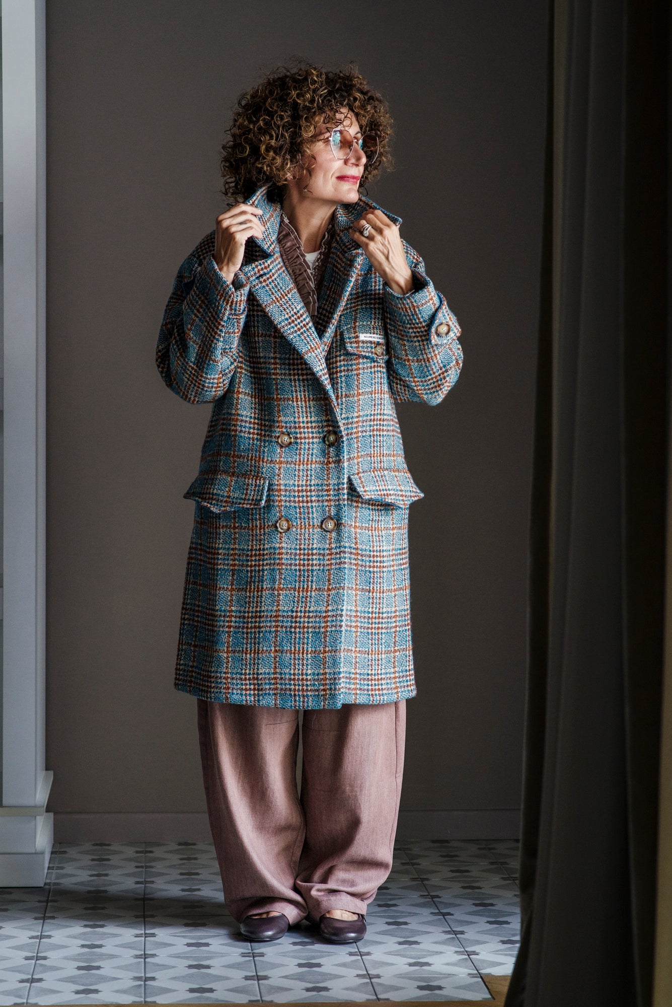 Cappotto doppiopetto oversize Noumeno Concept