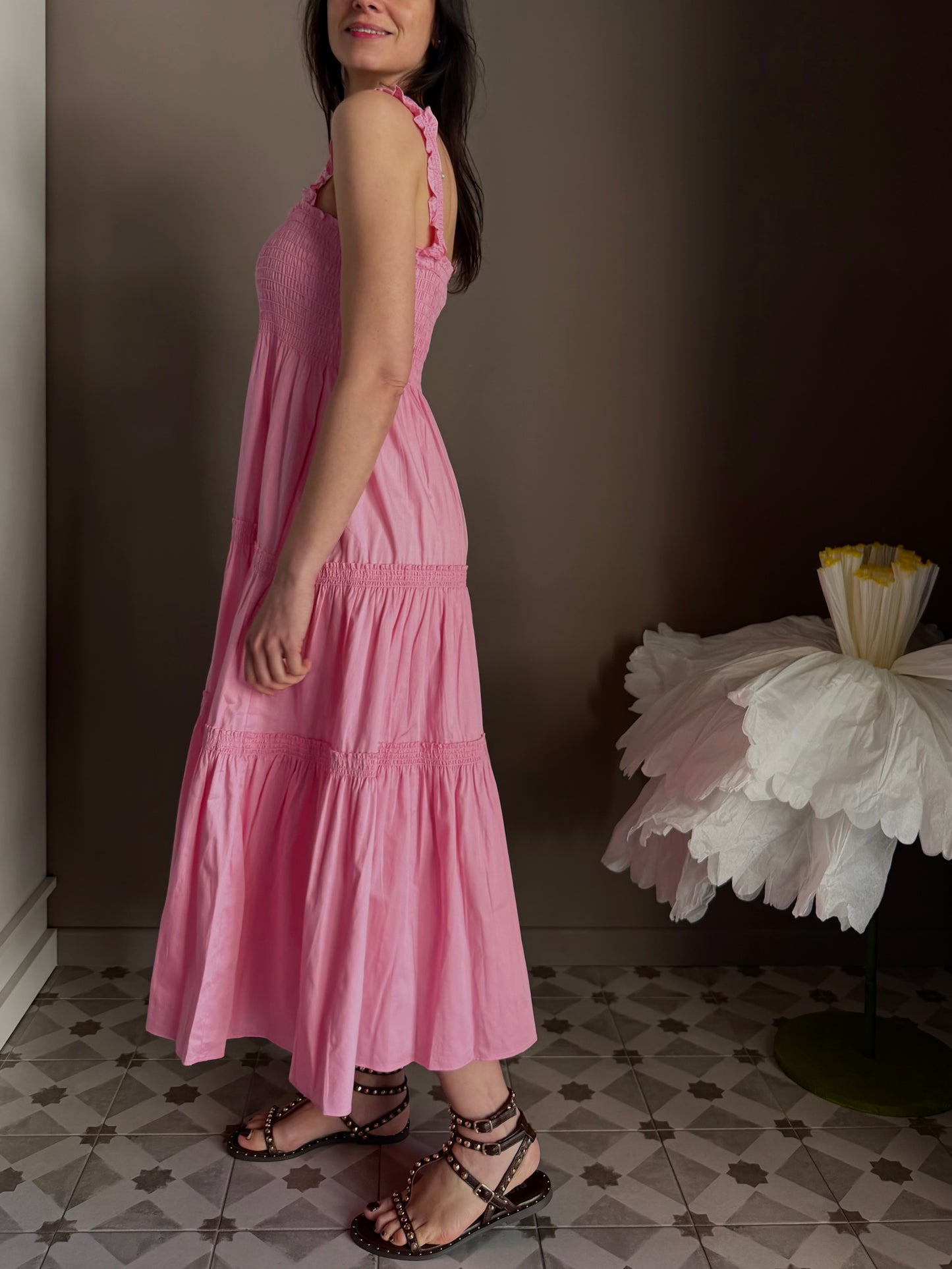 Vestito Lungo Sincer’re Paris – Pink