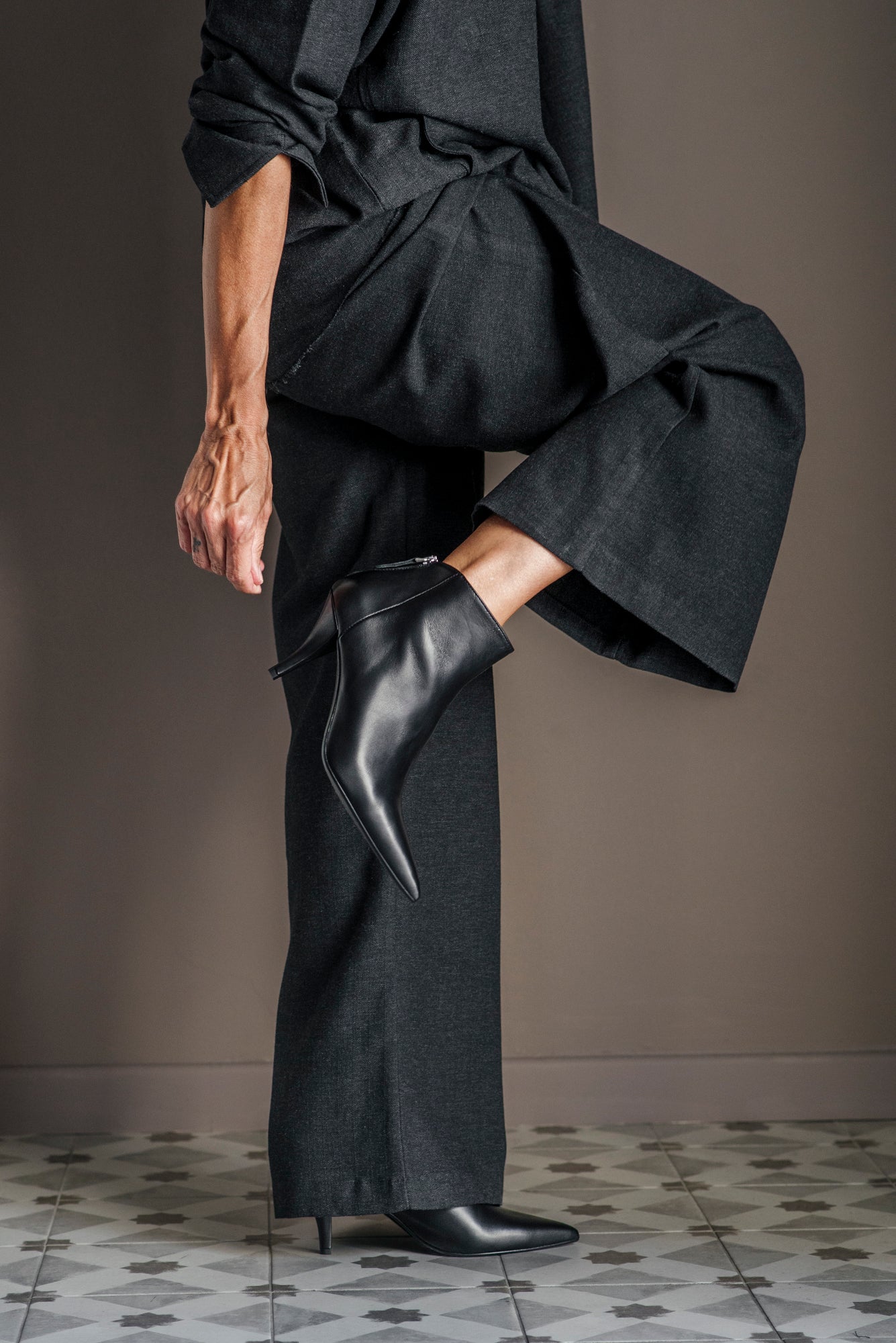 Stivaletto Chantal in Pelle Nera