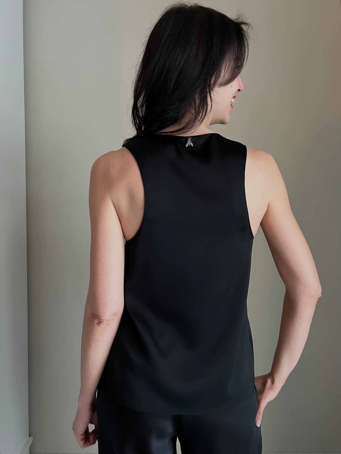 Blusa in raso lucido