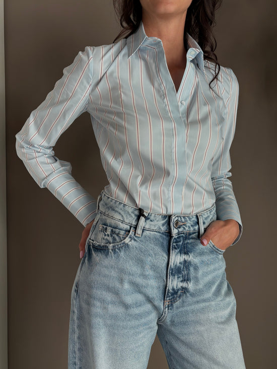 Camicia a body Water Stripes