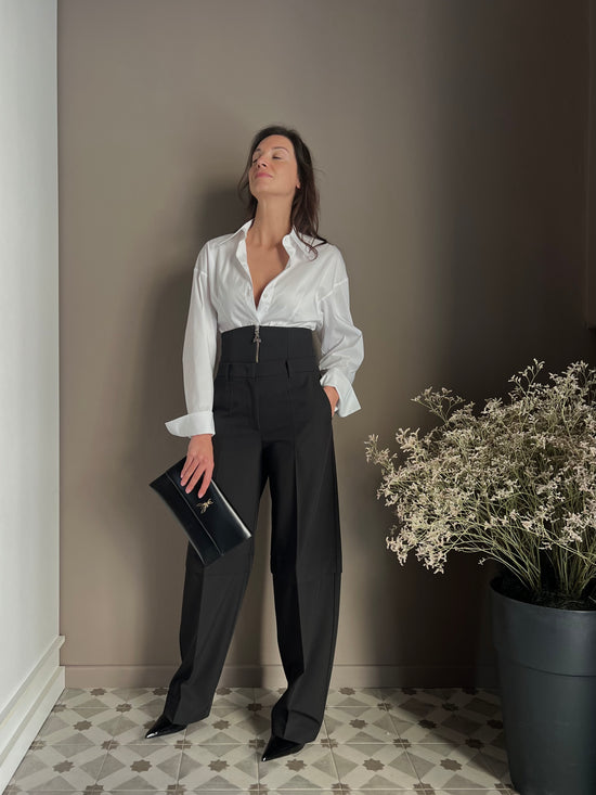 Pantaloni baggy con corsetto