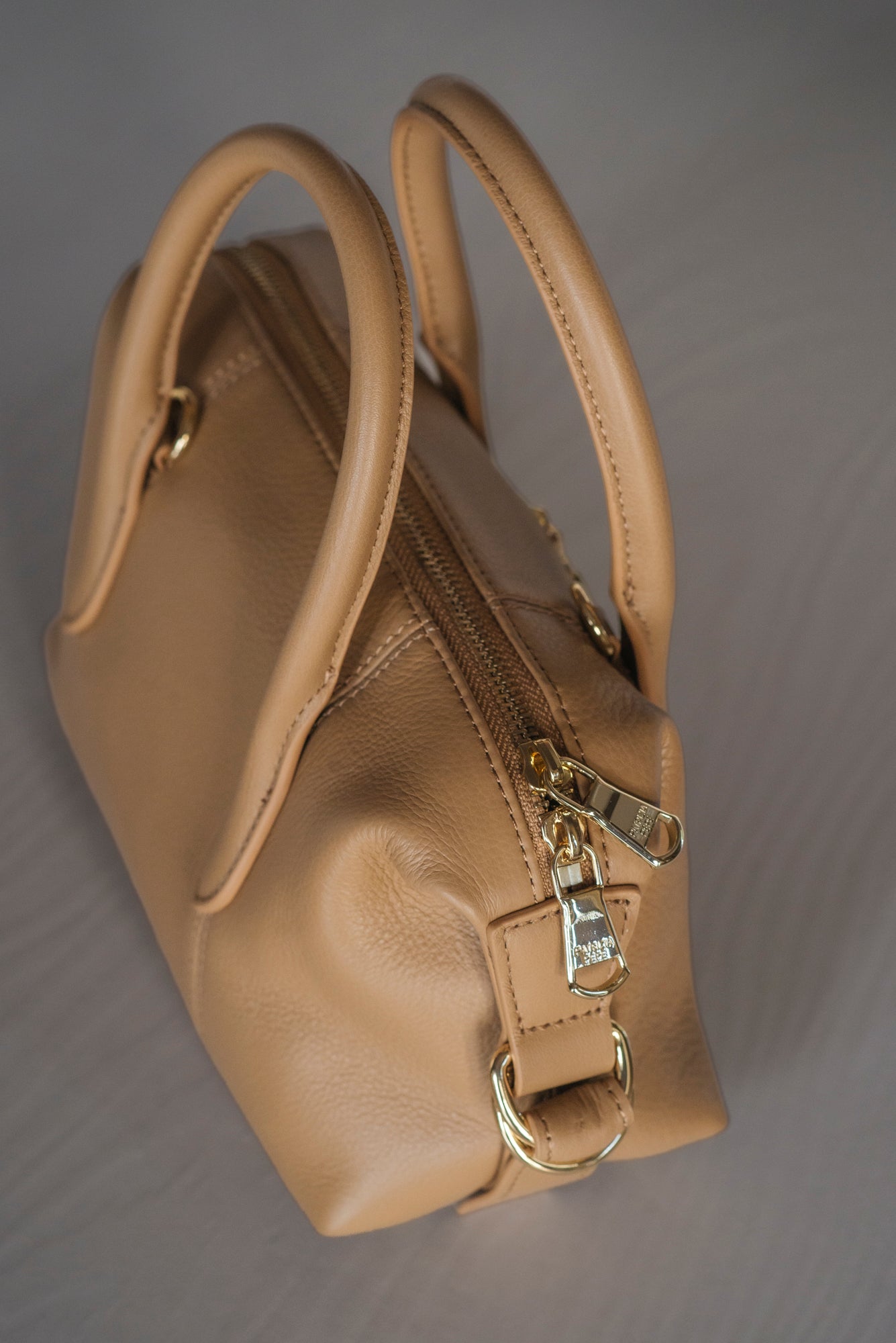 Borsa bauletto piccola Deep Camel