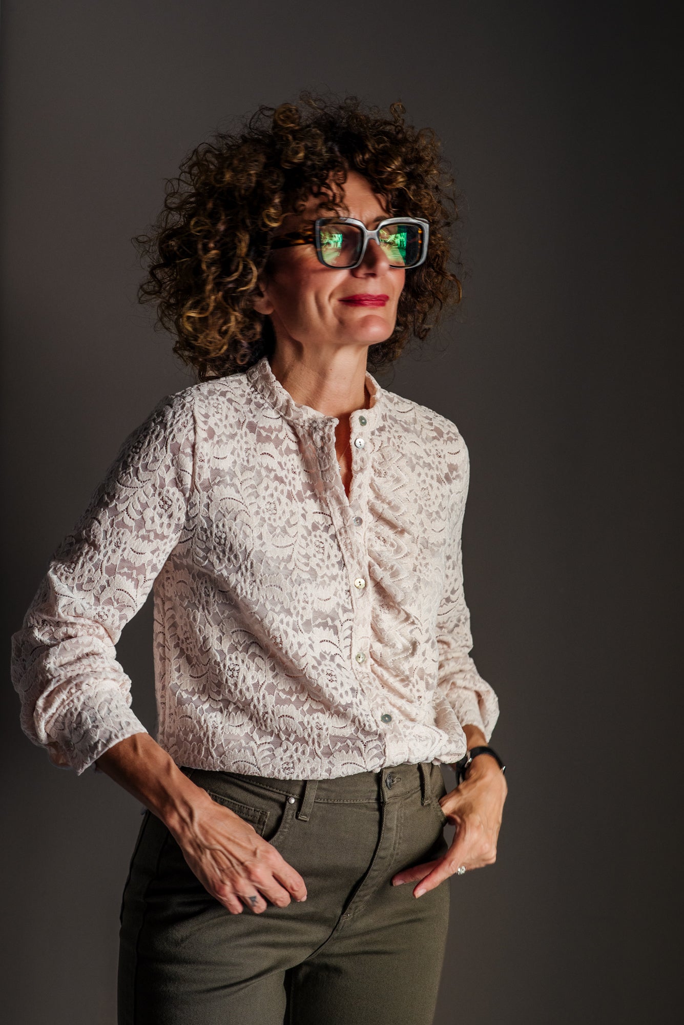 Camicia in Pizzo SoAllure – Burro