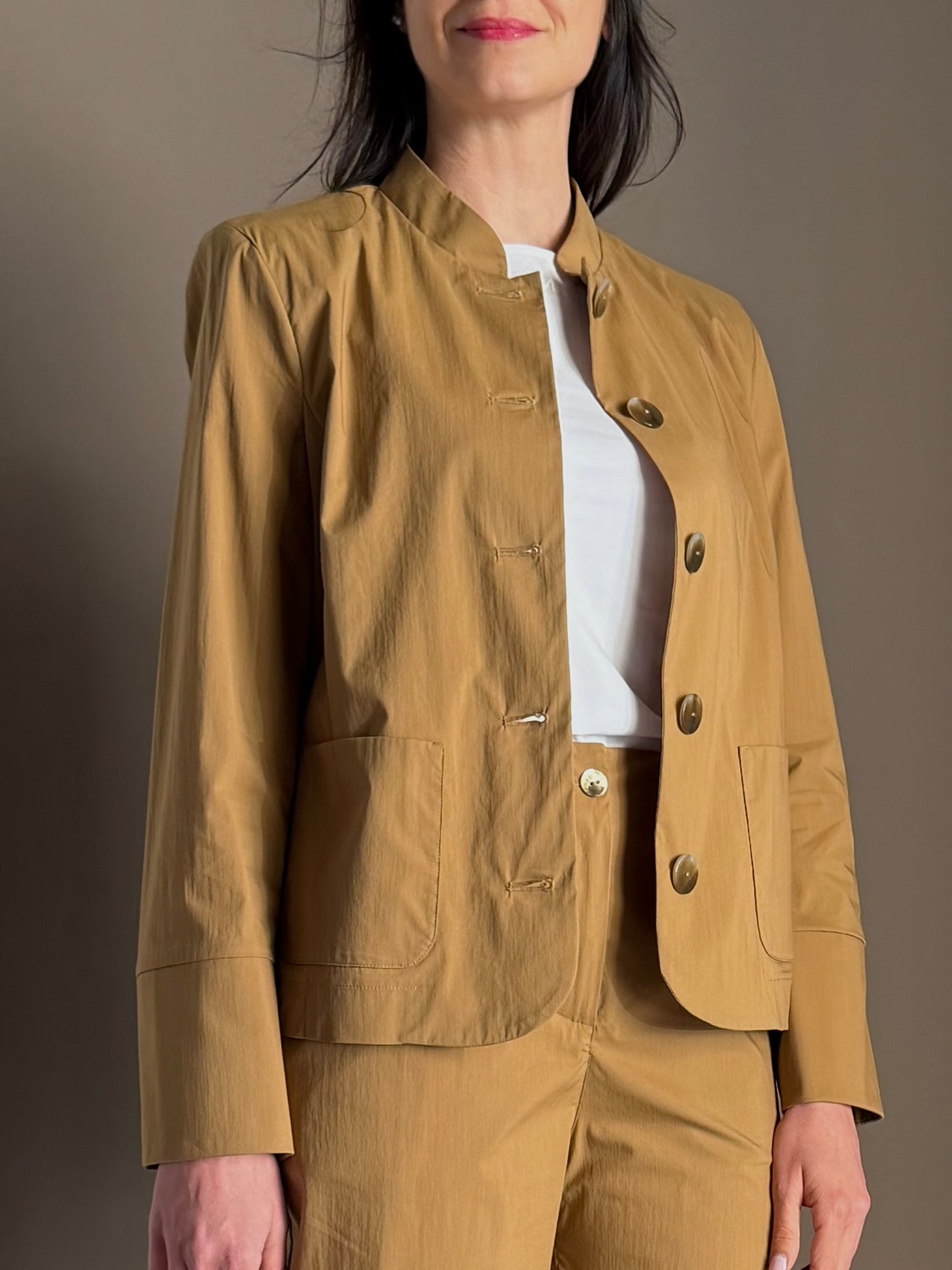Giacca in Cotone Alessia Santi – Nocciola