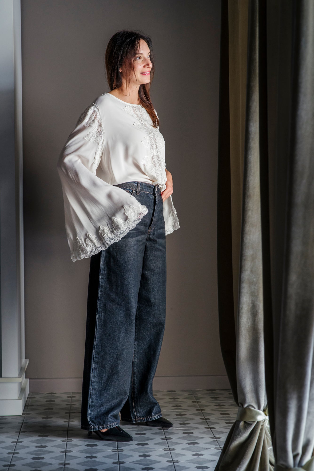 Pantalone Denim nero God Save Denim