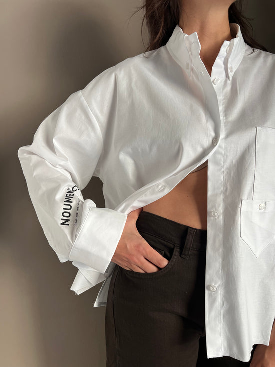 Camicia in cotone Noumeno Concept bianca