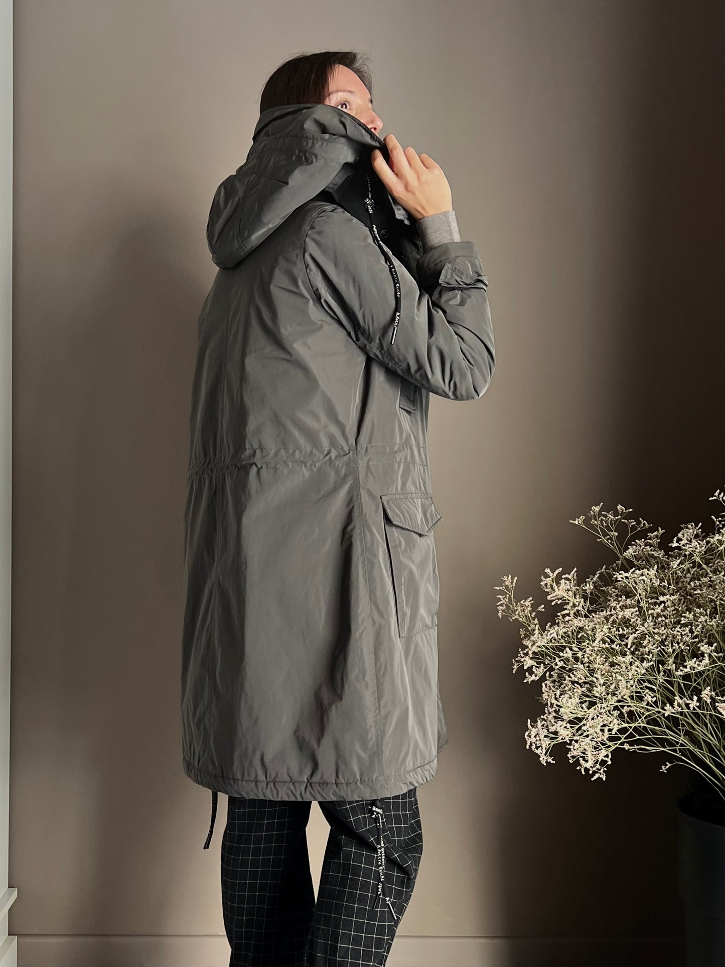Giubbotto Parka imbottito con fodera in ecopelliccia