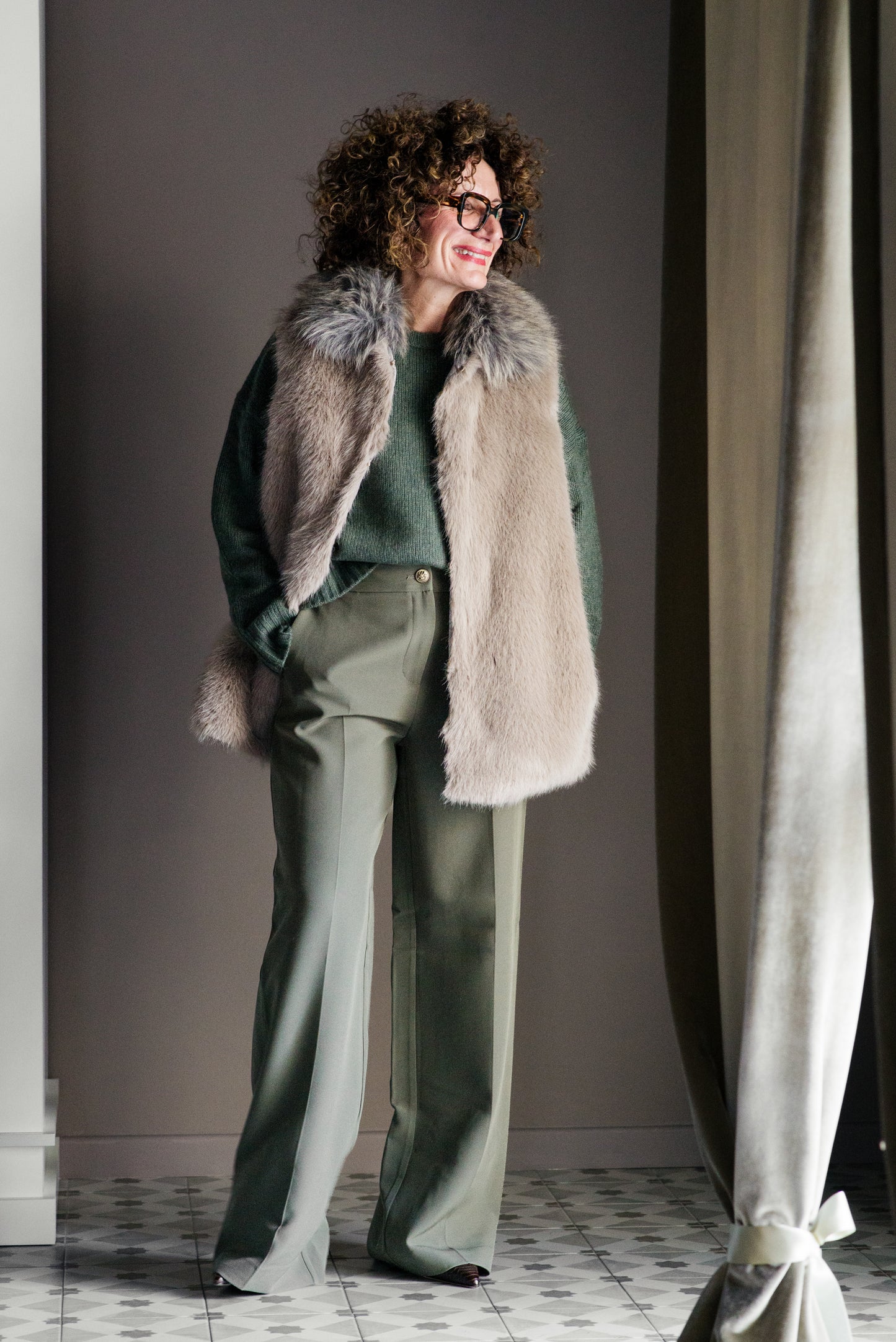 Parka 2 in 1 modulare con gilet in ecofur A. Santi