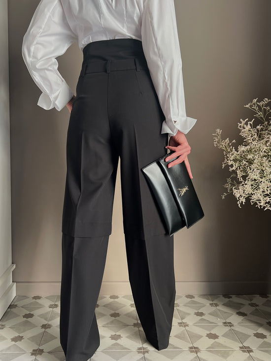 Pantaloni baggy con corsetto