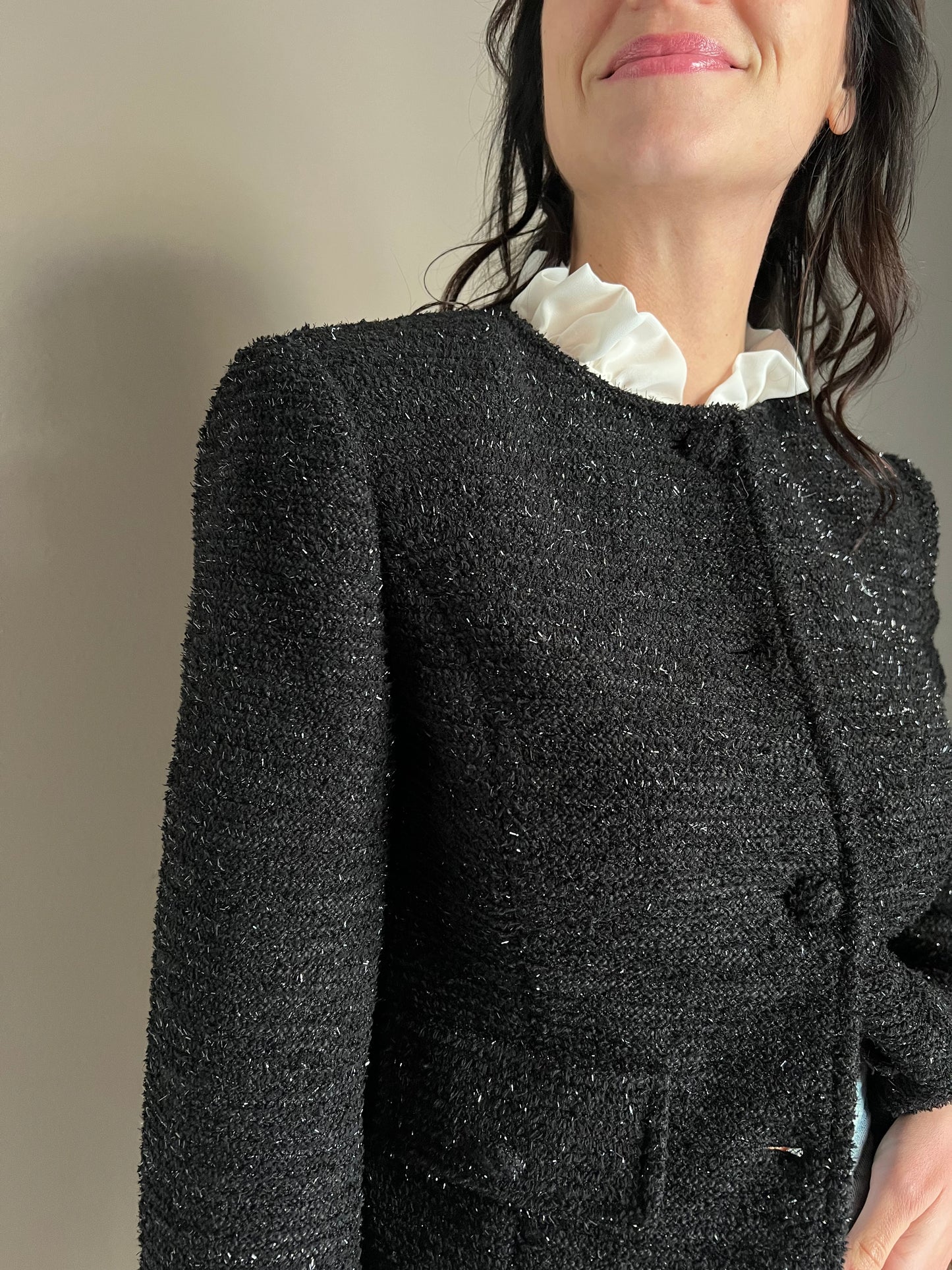 Giacca in tweed lurex