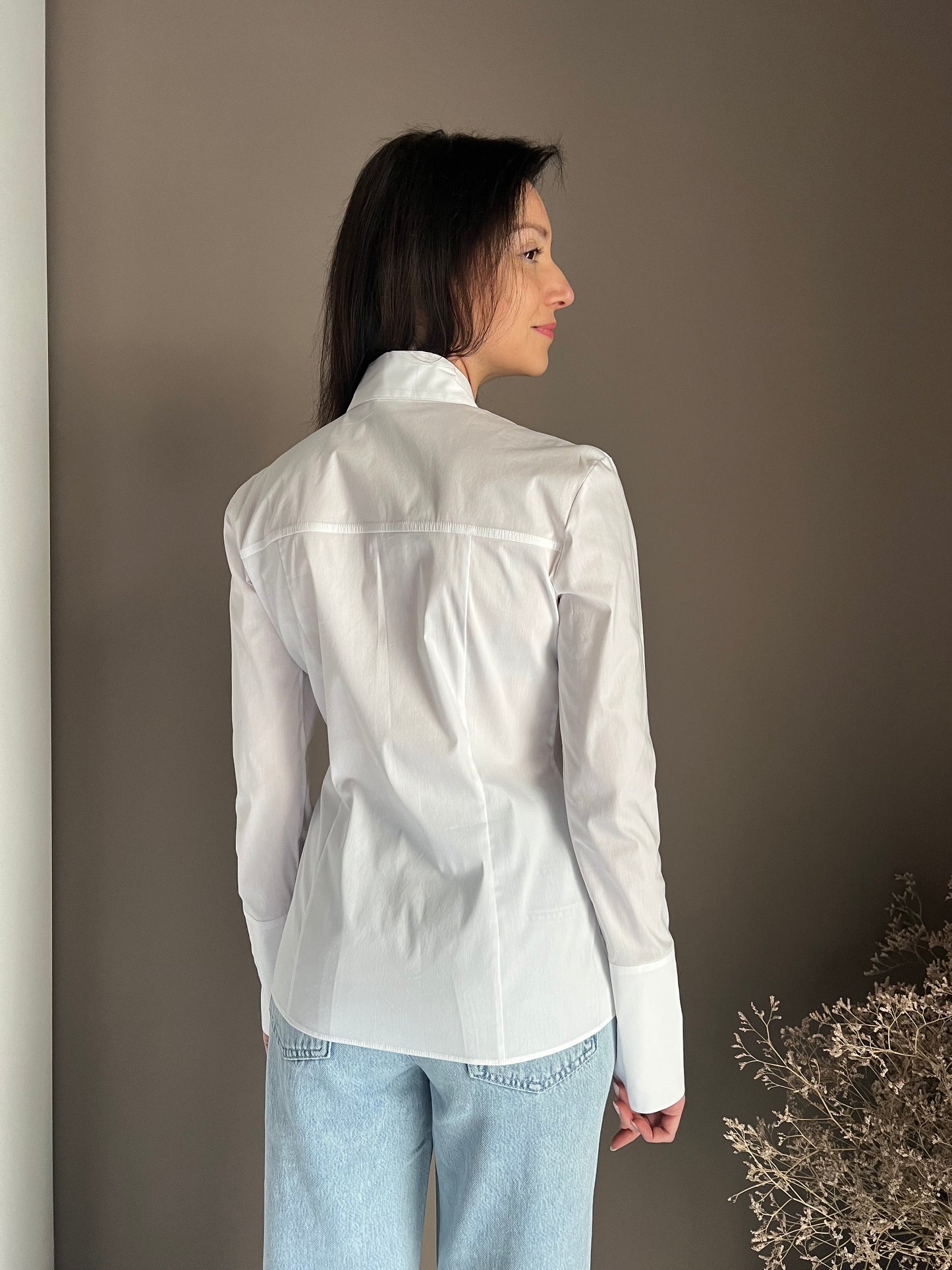 Camicia sagomata con dettaglio Fly