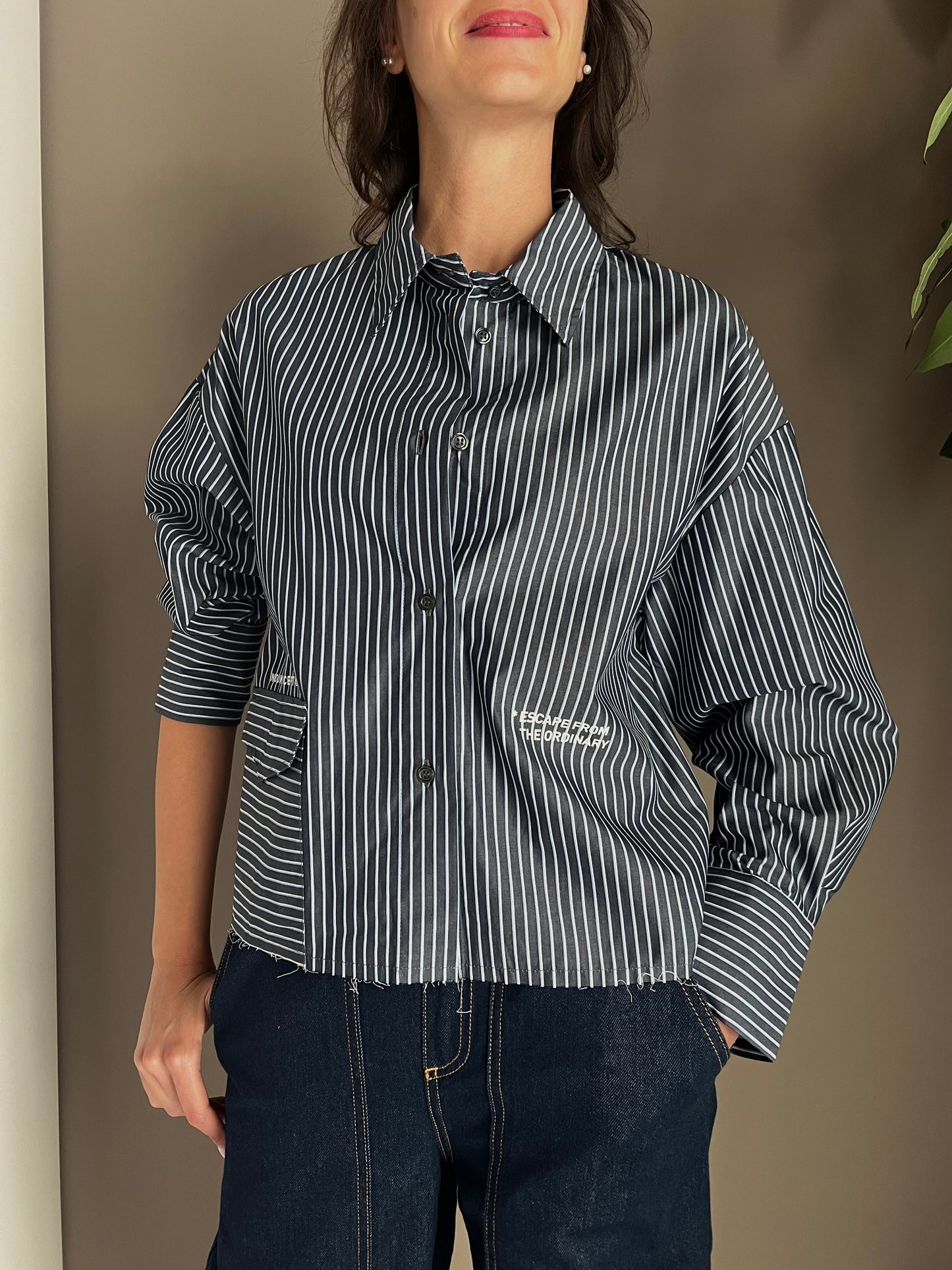 Camicia gessata Noumeno Concept