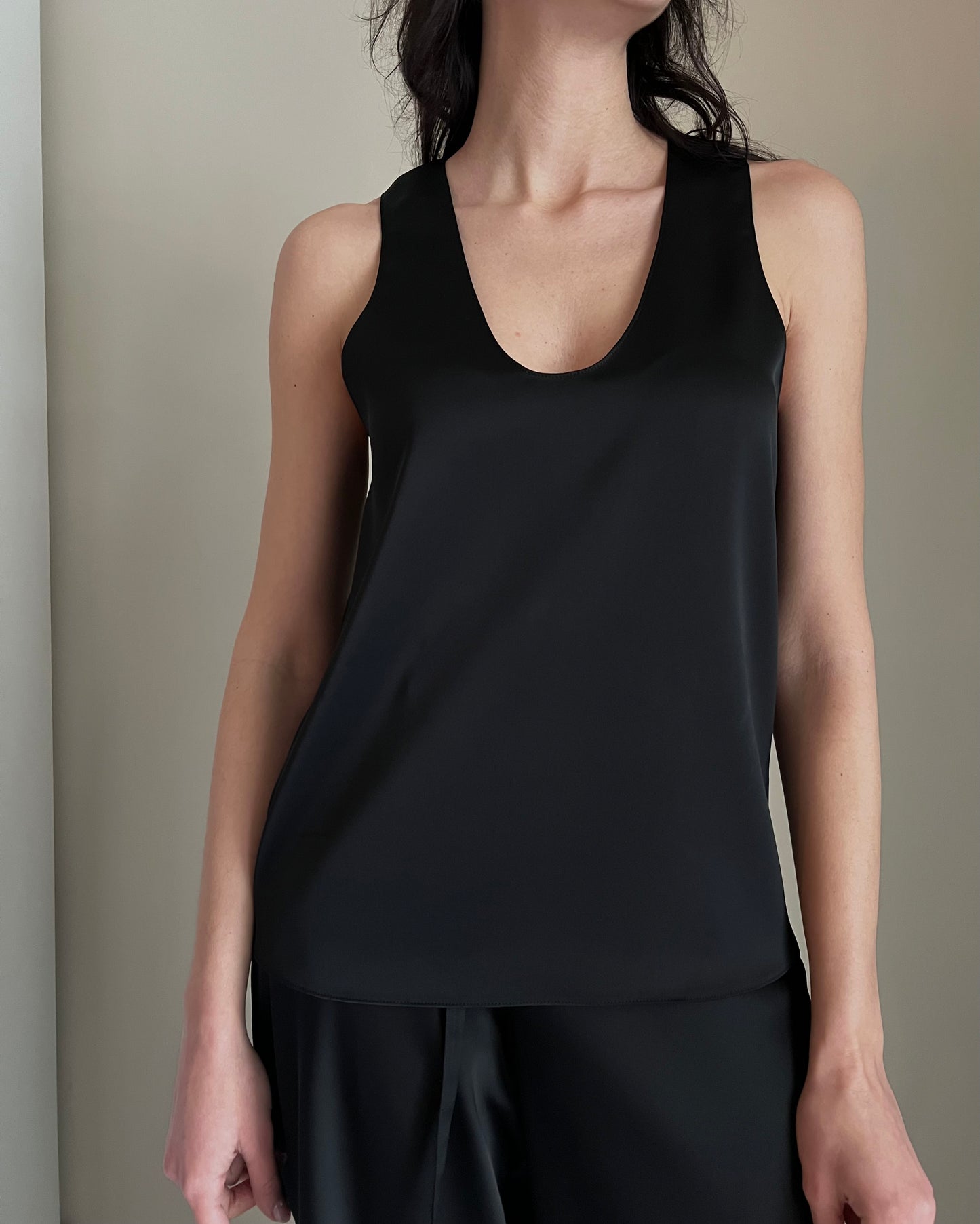 Blusa in raso lucido