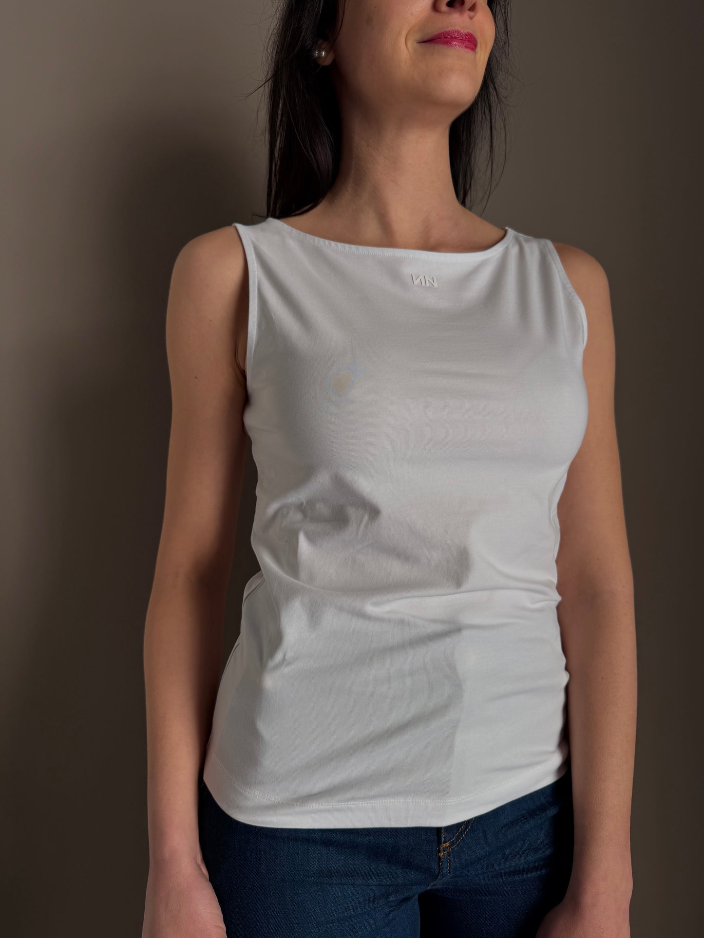 Canotta slim in cotone strech