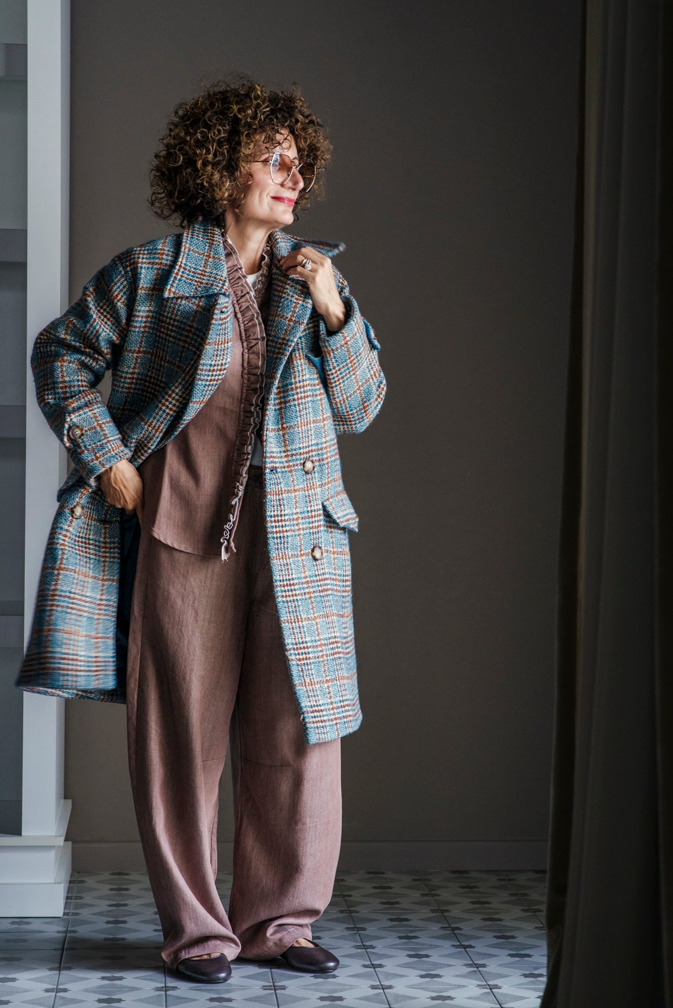 Cappotto doppiopetto oversize Noumeno Concept