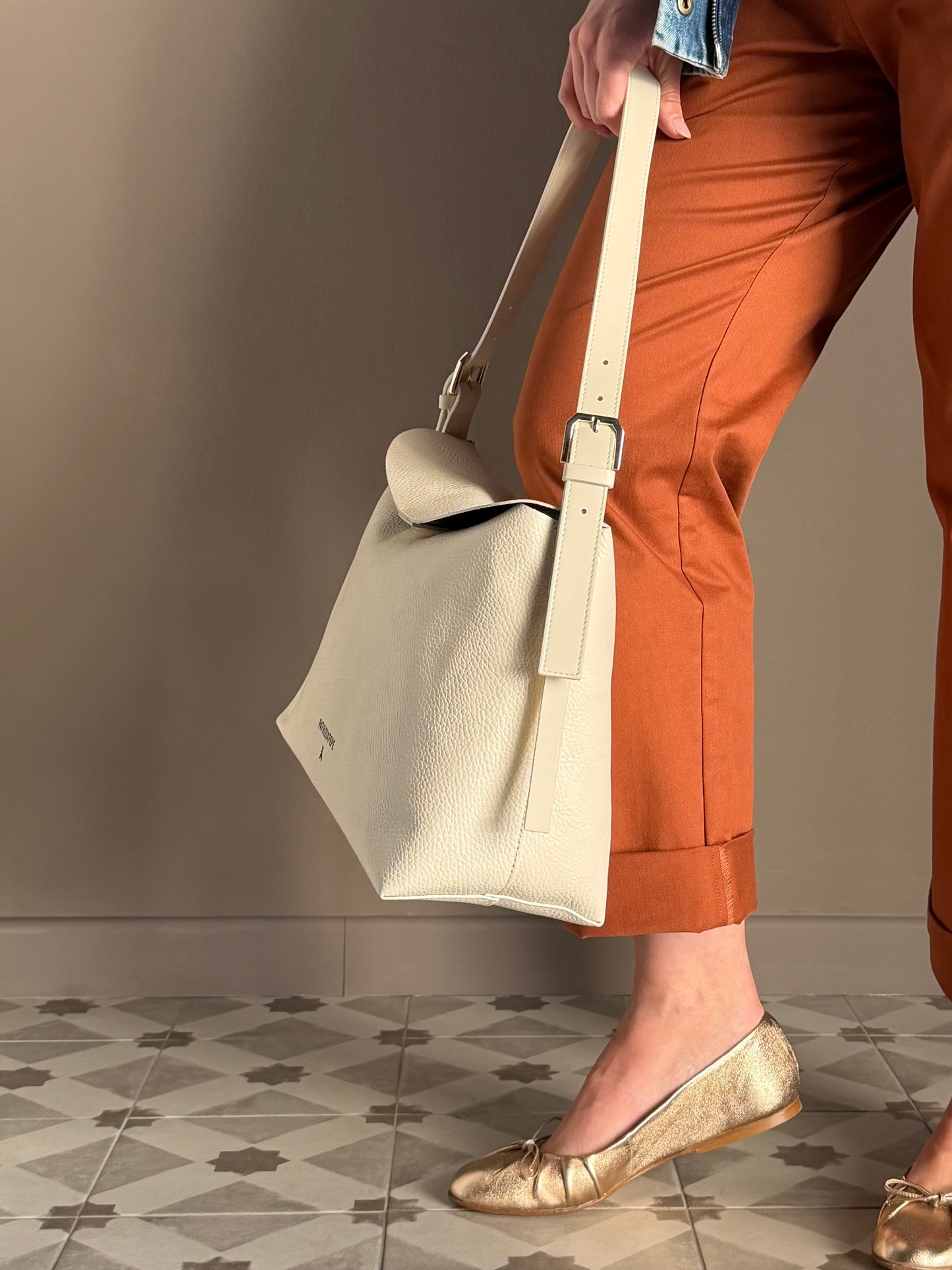 Borsa a tracolla Never White