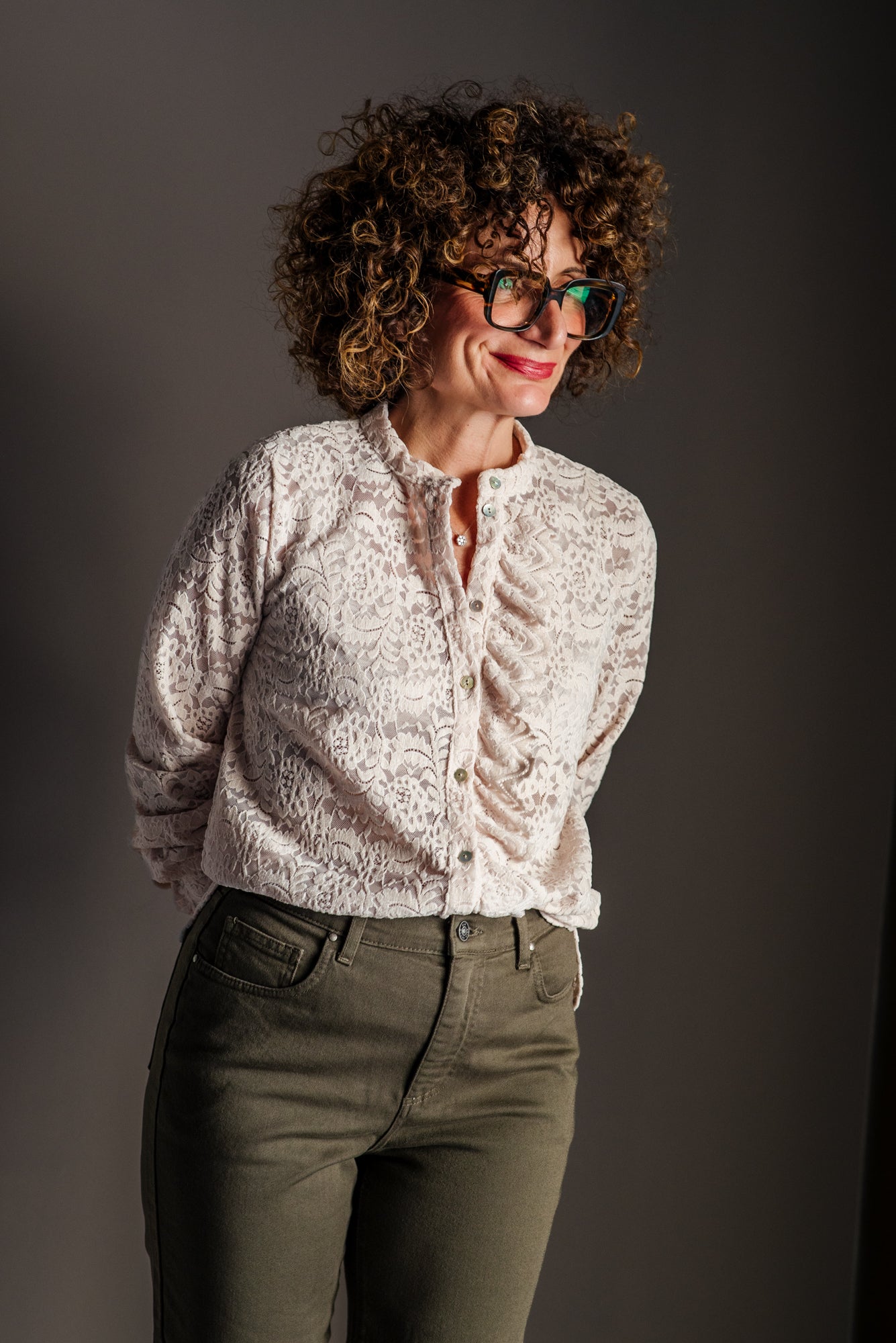 Camicia in Pizzo SoAllure – Burro