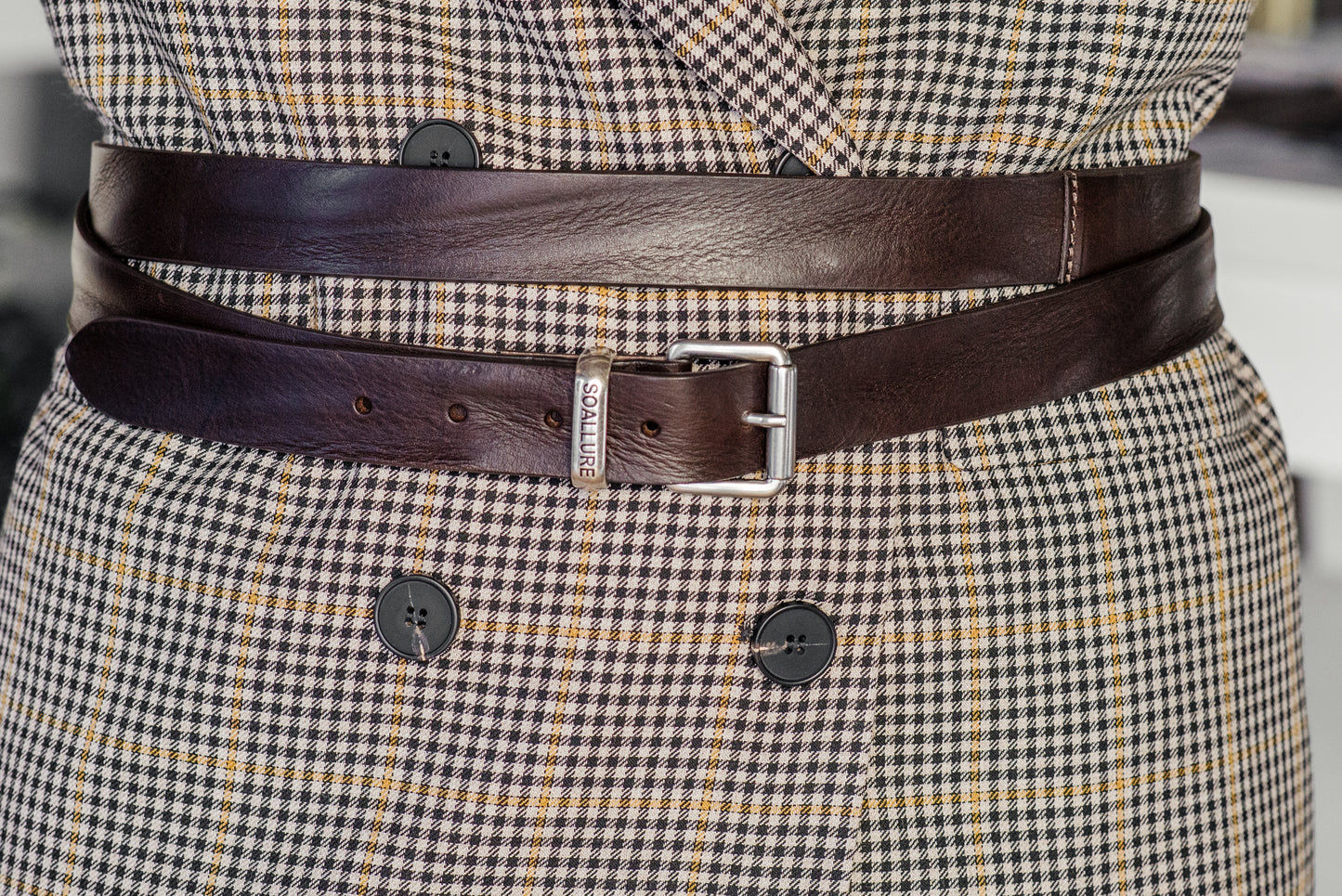 Cintura a doppio giro in pelle So Allure