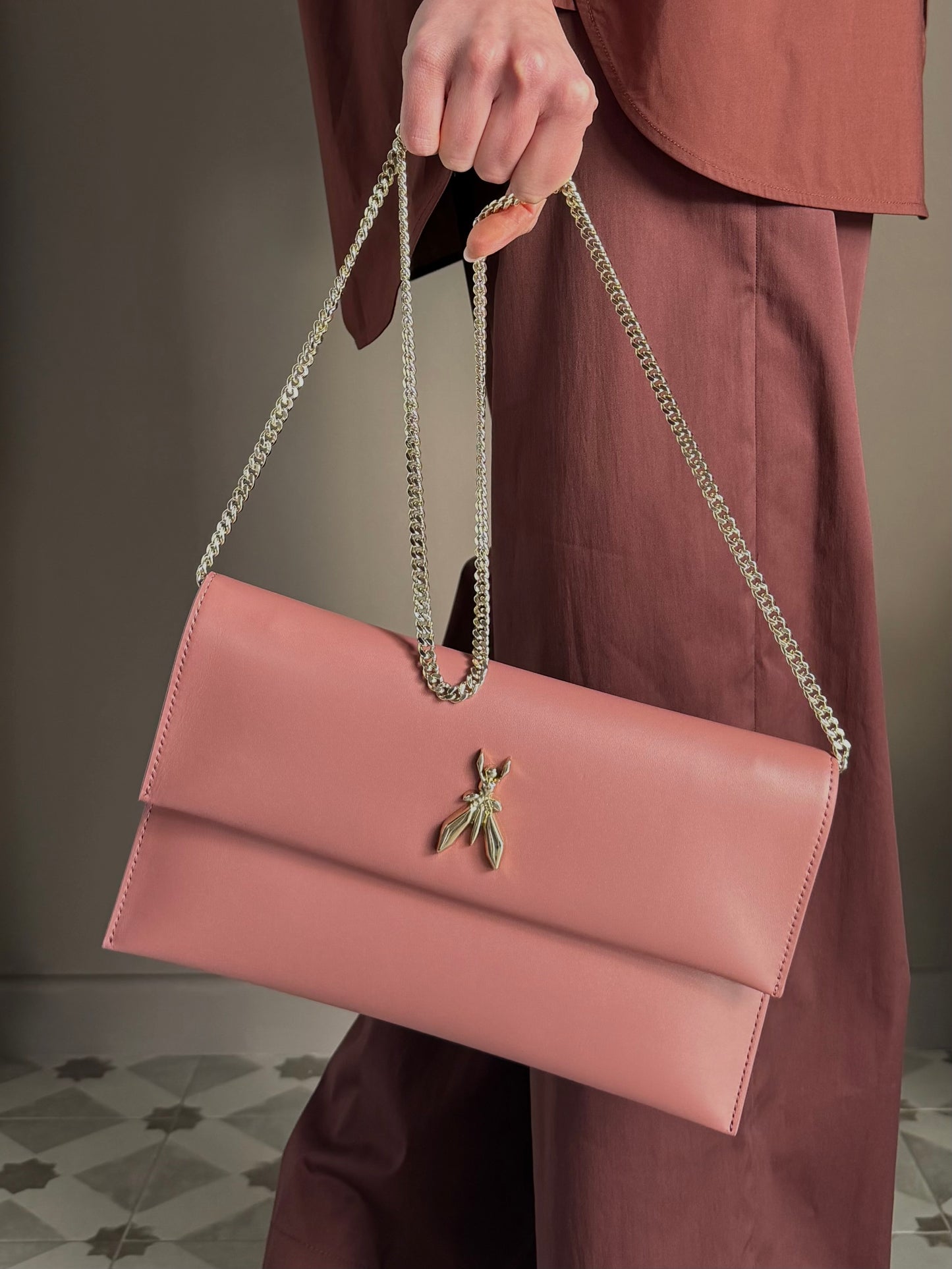 Patrizia Pepe - Pochette in Pelle Terracotta