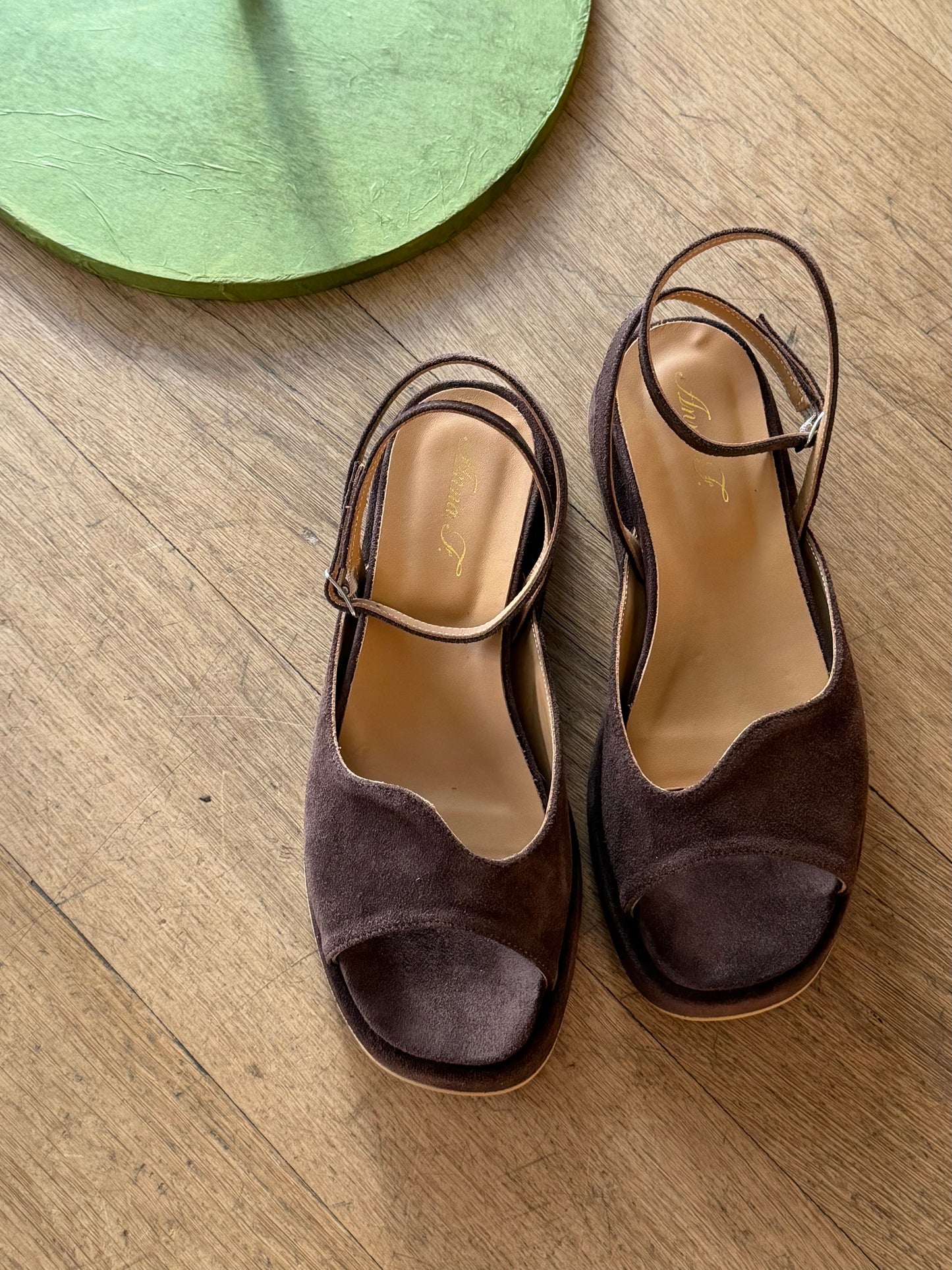 Sandalo Anna F. in Suede Testa di Moro
