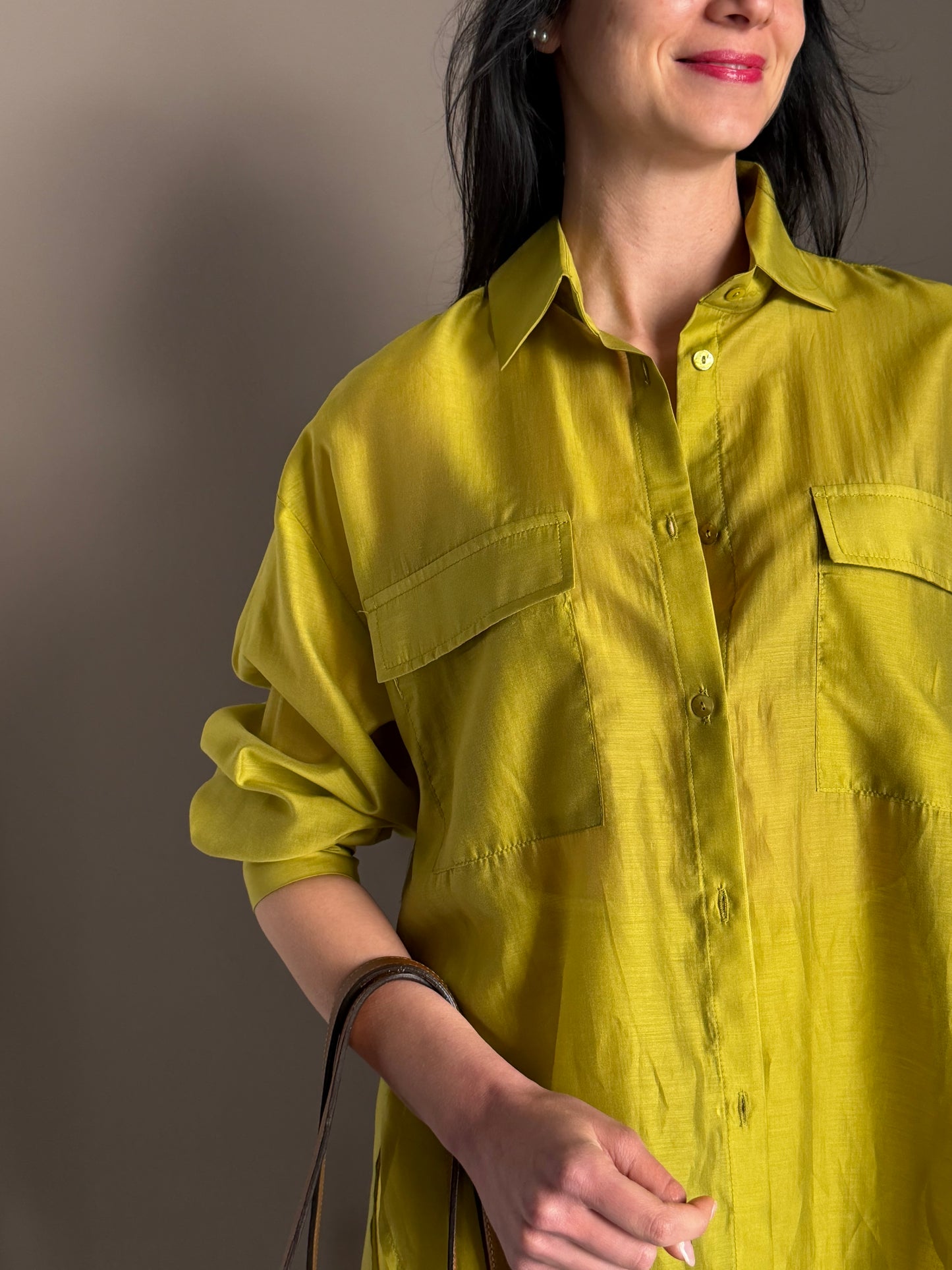 Camicia Lyocell Lime